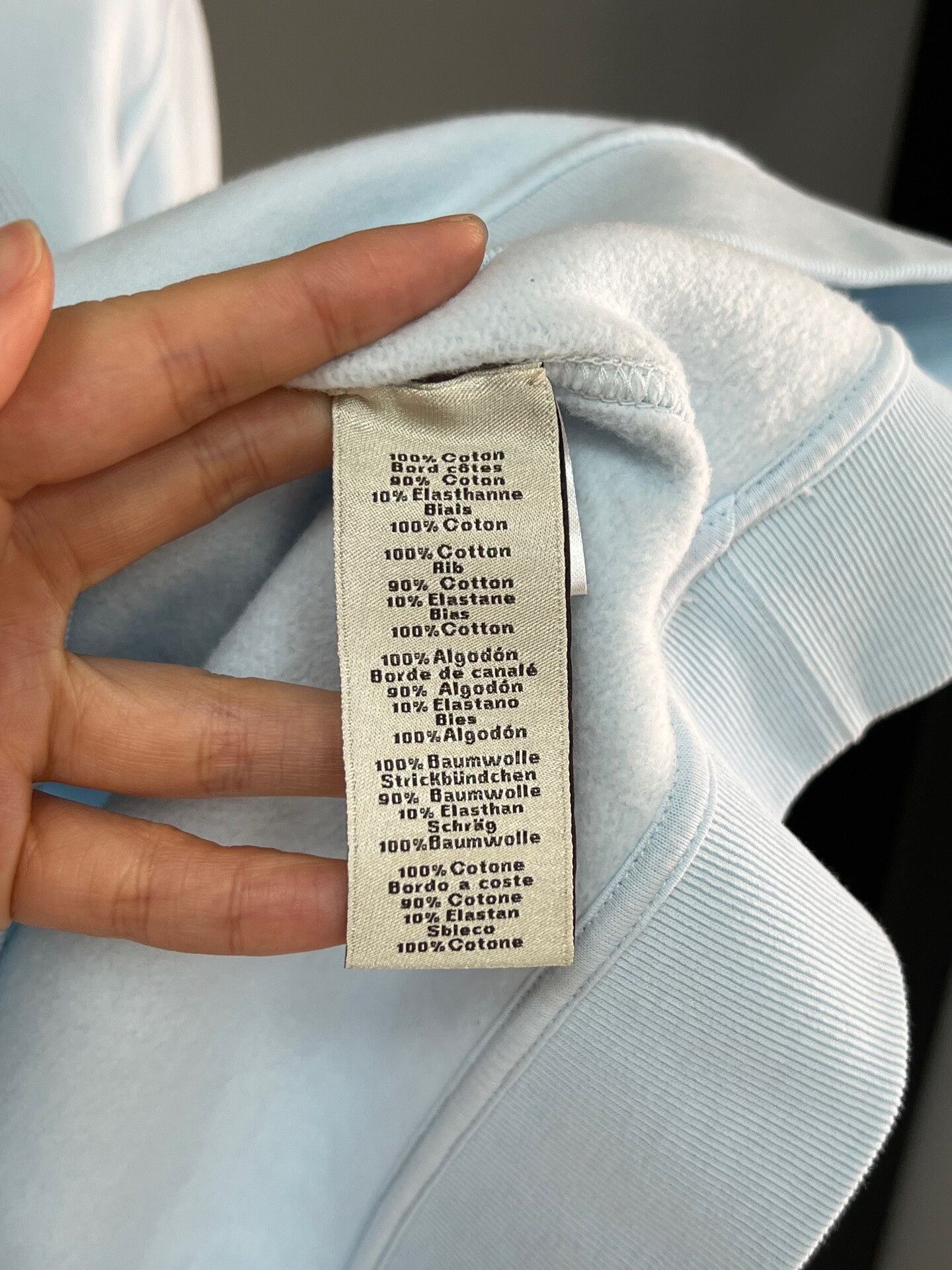 Hermes Hermes Baby Blue Pocket Sweatshirt Size L / US 10 / IT 46 - 3 Thumbnail