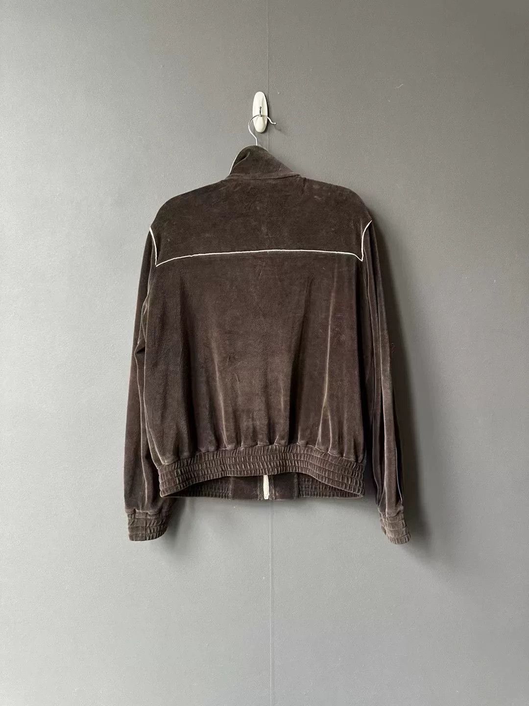 Celine celine brown velour bomber jacket Size S / US 4 / IT 40 - 2 Thumbnail