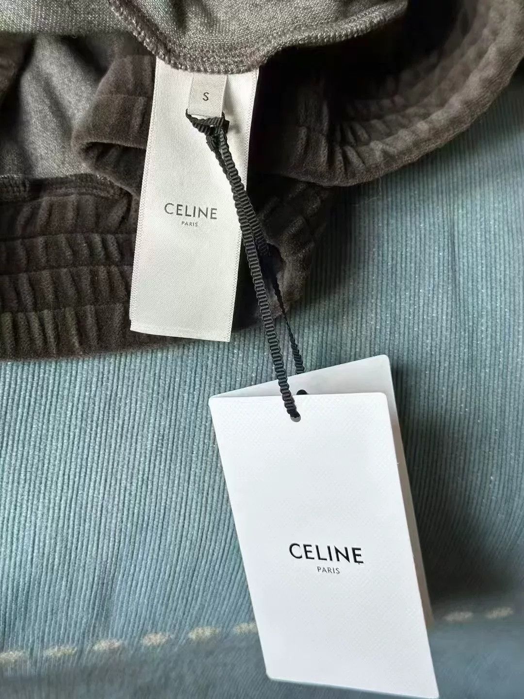 Celine celine brown velour bomber jacket Size S / US 4 / IT 40 - 5 Thumbnail