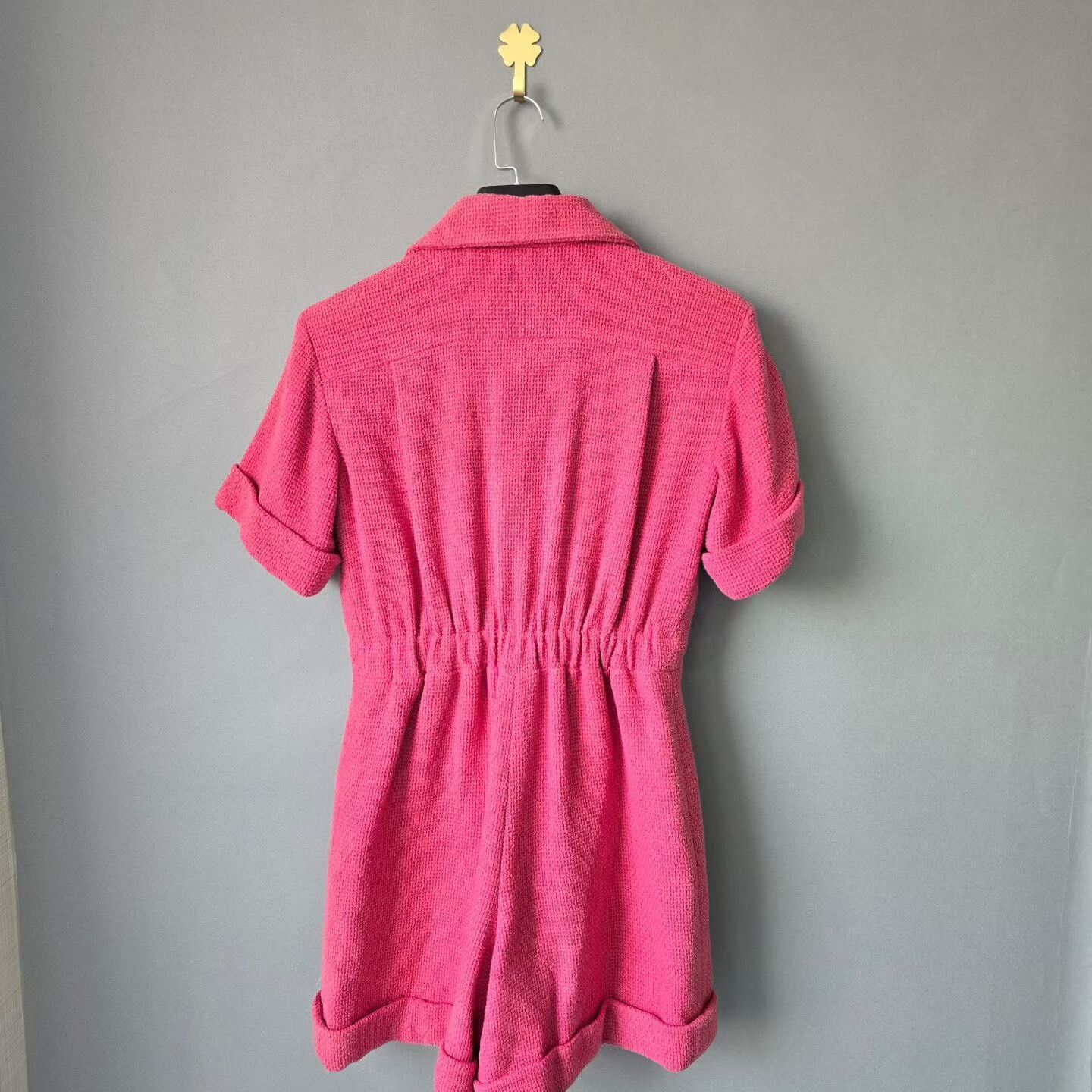 Chanel pink woven romper by Chanel Size 40" / US 18 - 2 Thumbnail