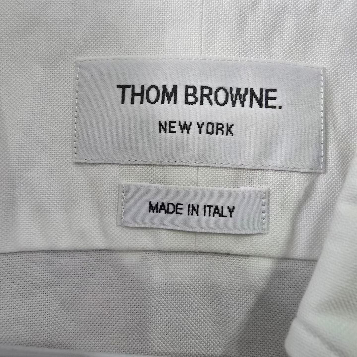 Thom Browne thom browne white cotton striped shirt Size US M / EU 48-50 / 2 - 3 Thumbnail