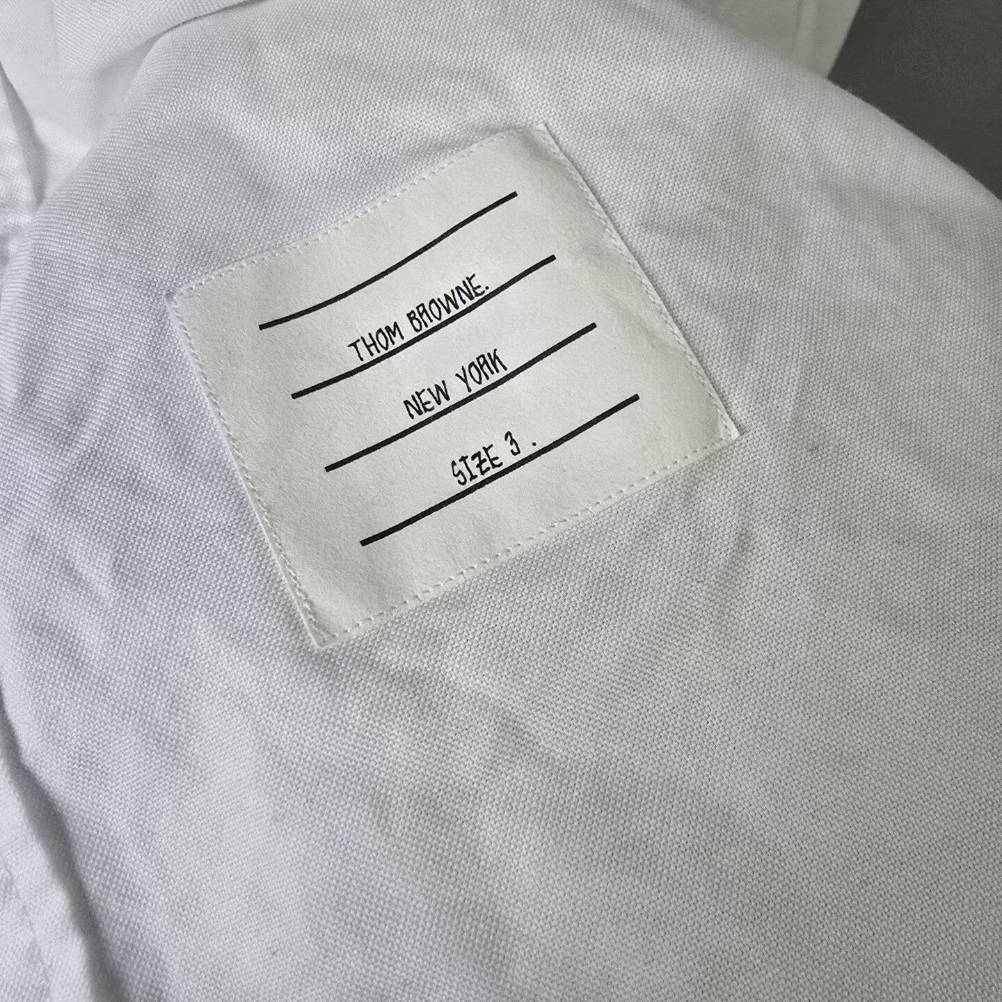 Thom Browne thom browne white cotton striped shirt Size US M / EU 48-50 / 2 - 7 Thumbnail