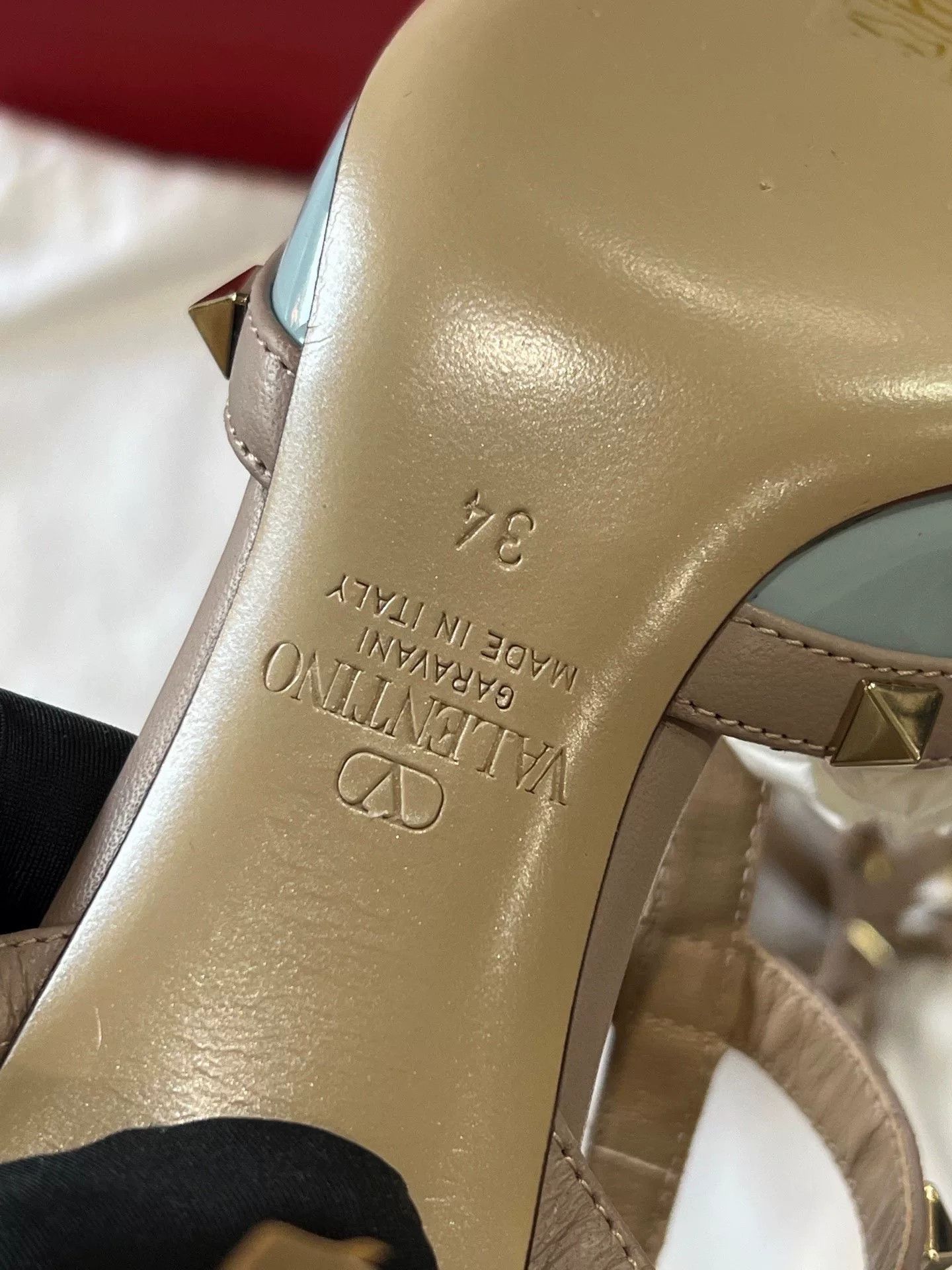 valentino blue leather high heel sandals