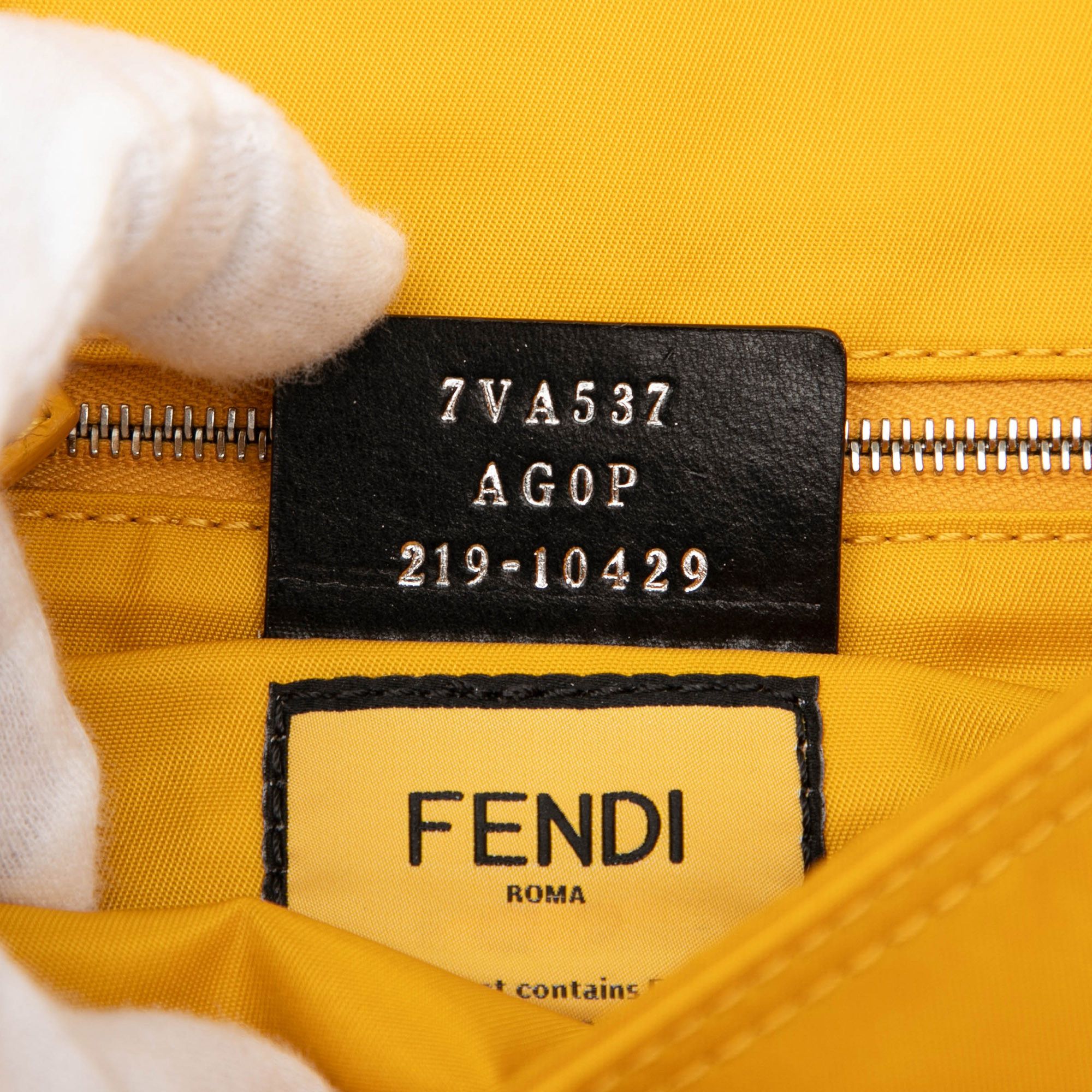 Fendi Fendi Medium Econyl Nylon Baguette Crossbody Size ONE SIZE - 6 Thumbnail