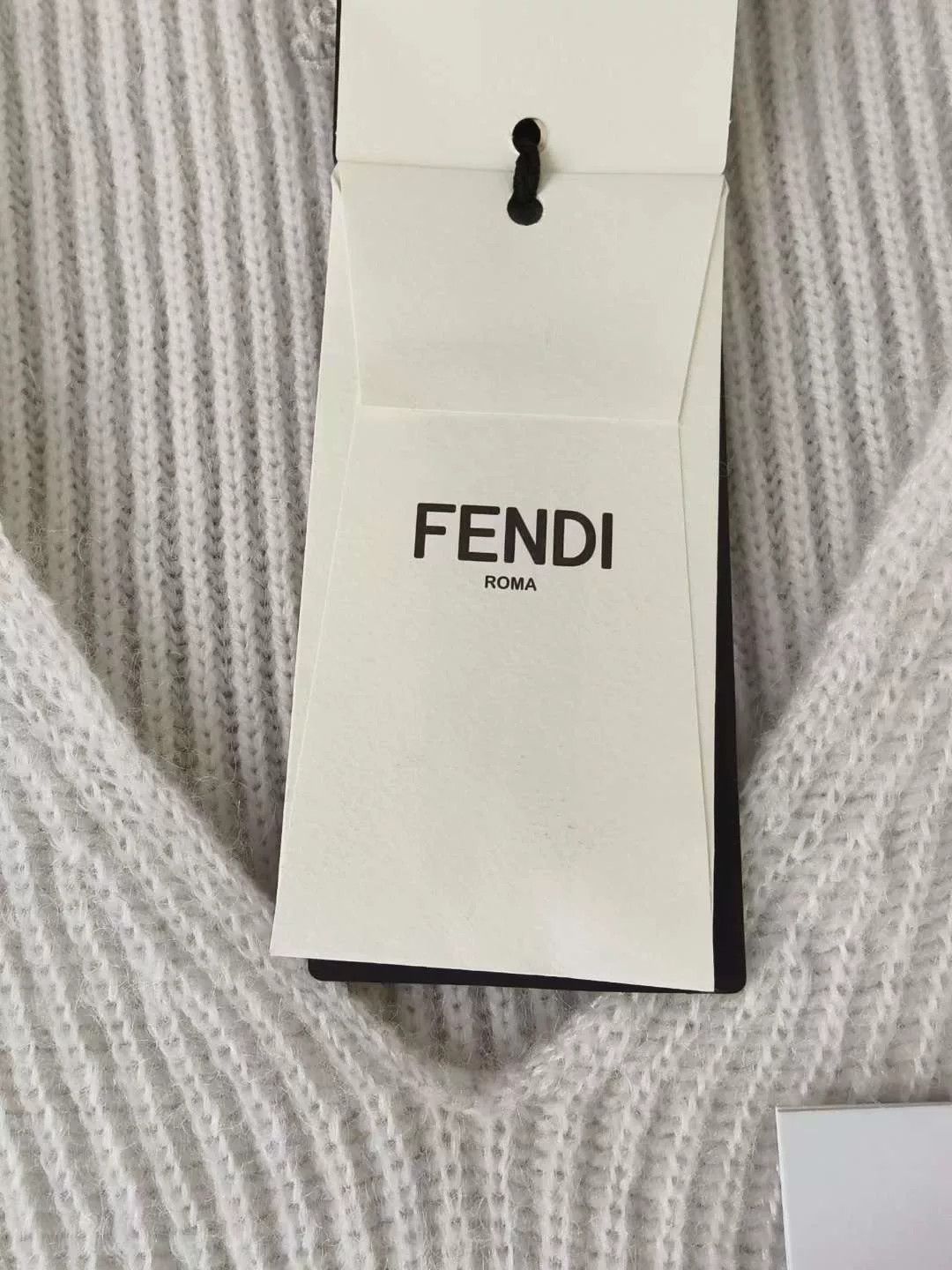 Fendi fendi ivory cashmere knit dress Size S / US 4 / IT 40 - 4 Thumbnail
