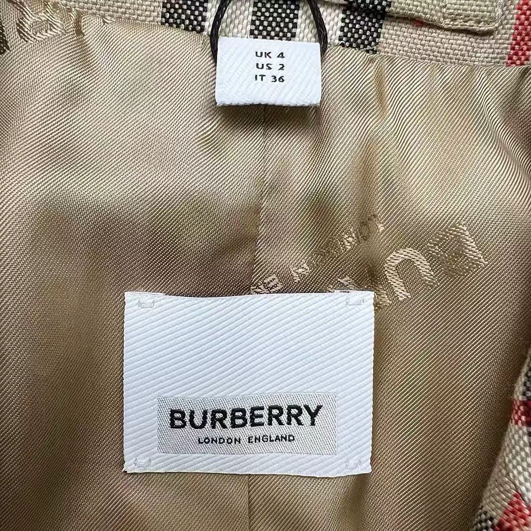 Burberry burberry khaki checked wool blazer Size XS / US 0-2 / IT 36-38 - 3 Thumbnail