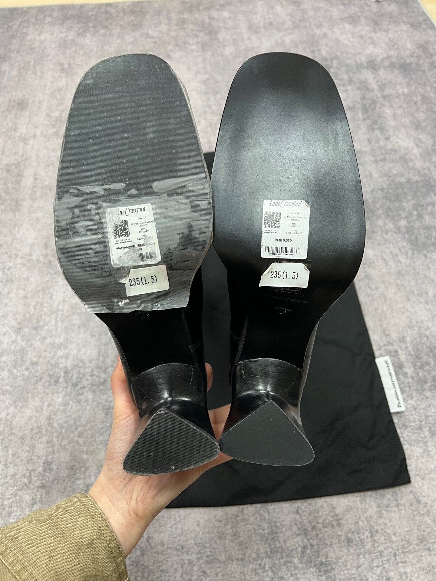 Alexander Wang alexander wang asymmetrical long ankle boots Size US 6 / IT 36 - 9 Thumbnail