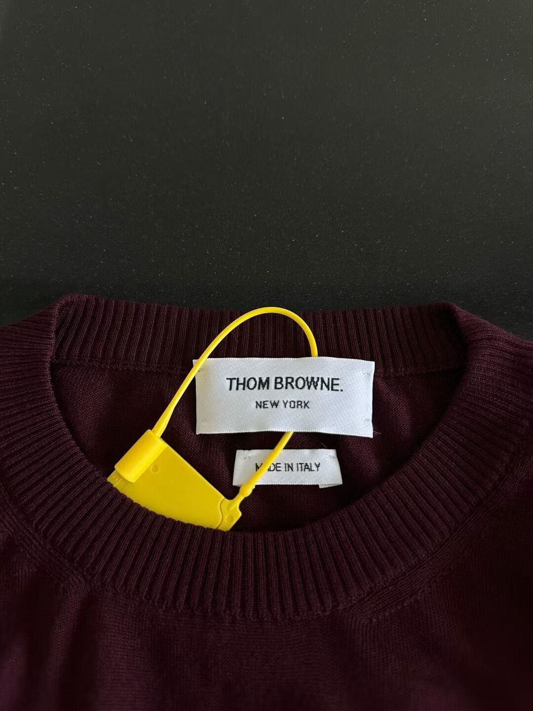 Thom Browne thom browne burgundy wool knit sweater Size US M / EU 48-50 / 2 - 3 Thumbnail