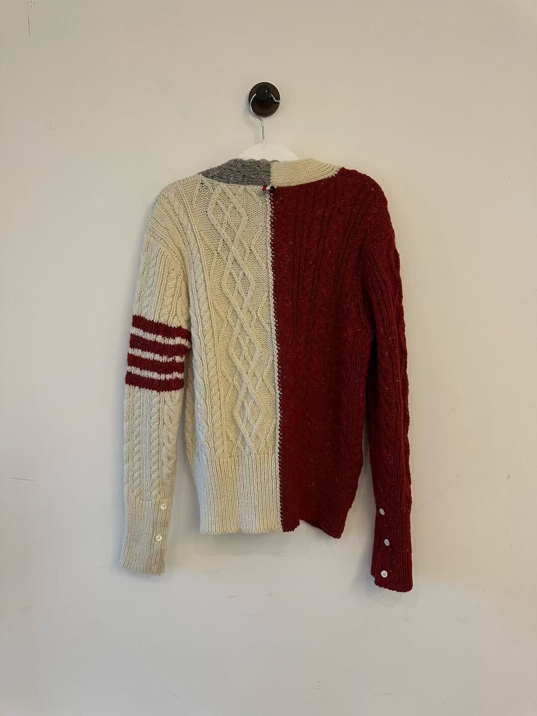 Thom Browne thom browne color-blocked wool cardigan Size US S / EU 44-46 / 1 - 2 Thumbnail