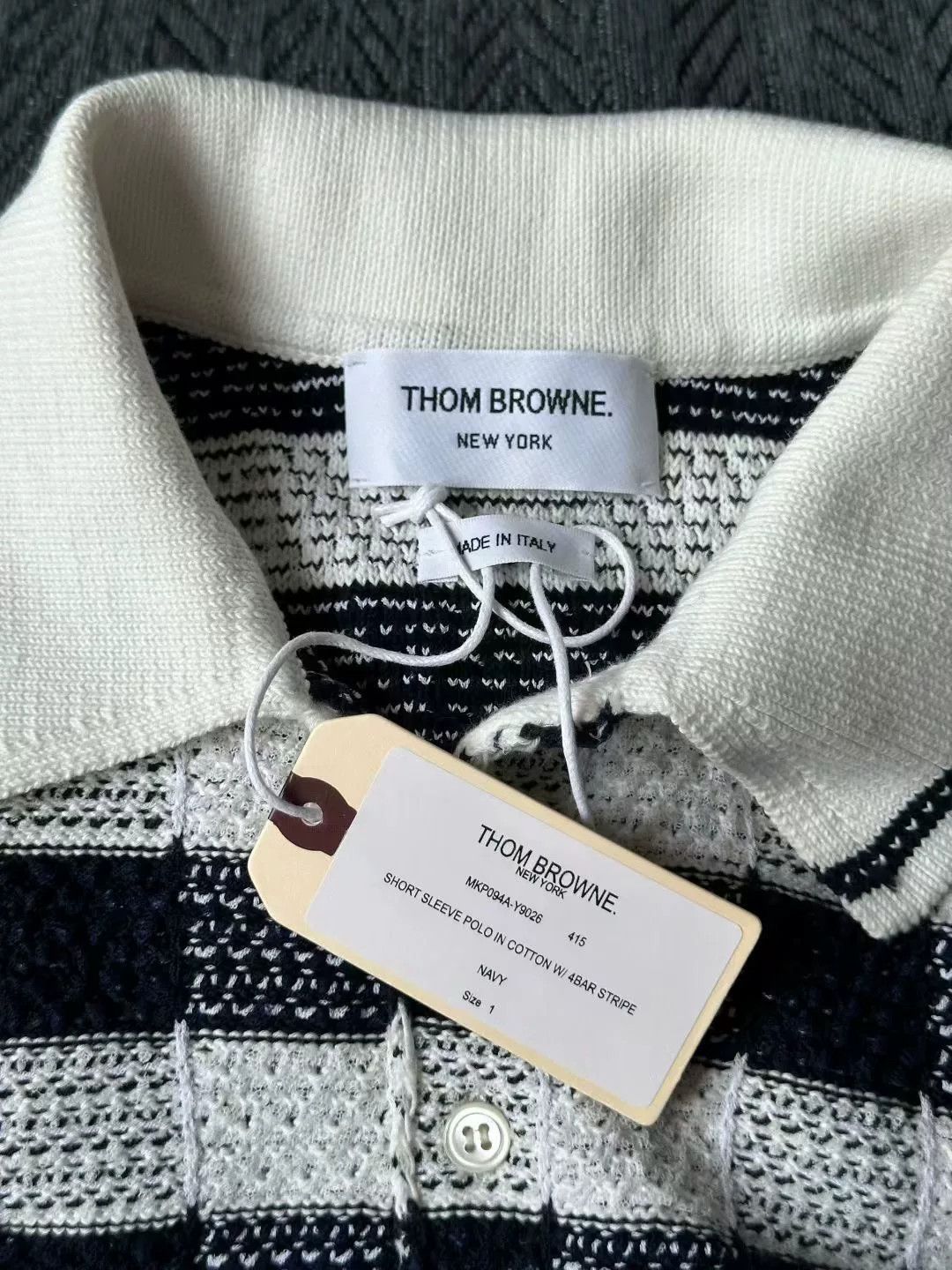 Thom Browne thom browne checkered knit polo sweater Size US S / EU 44-46 / 1 - 3 Thumbnail