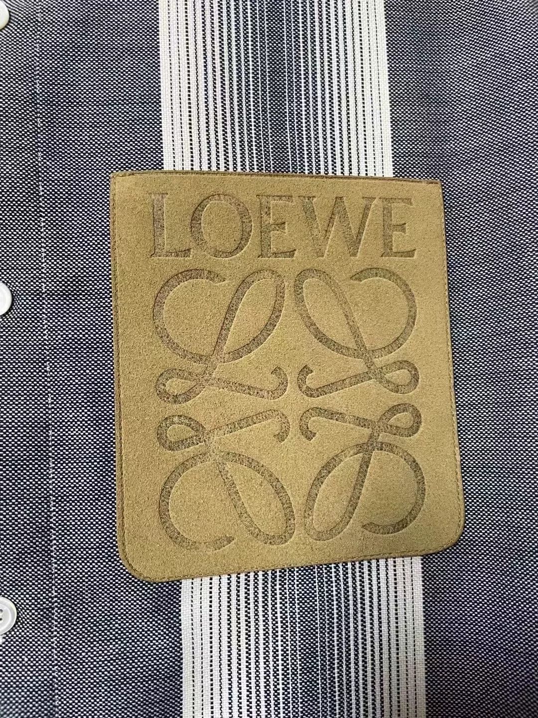 Loewe loewe striped leather tag shirt Size US L / EU 52-54 / 3 - 5 Thumbnail