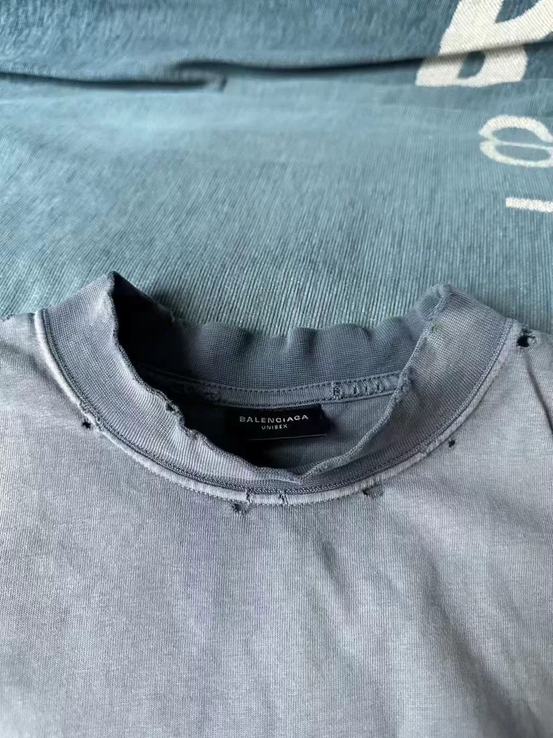 Balenciaga balenciaga washed destroy diamond short sleeve Size US S / EU 44-46 / 1 - 3 Thumbnail