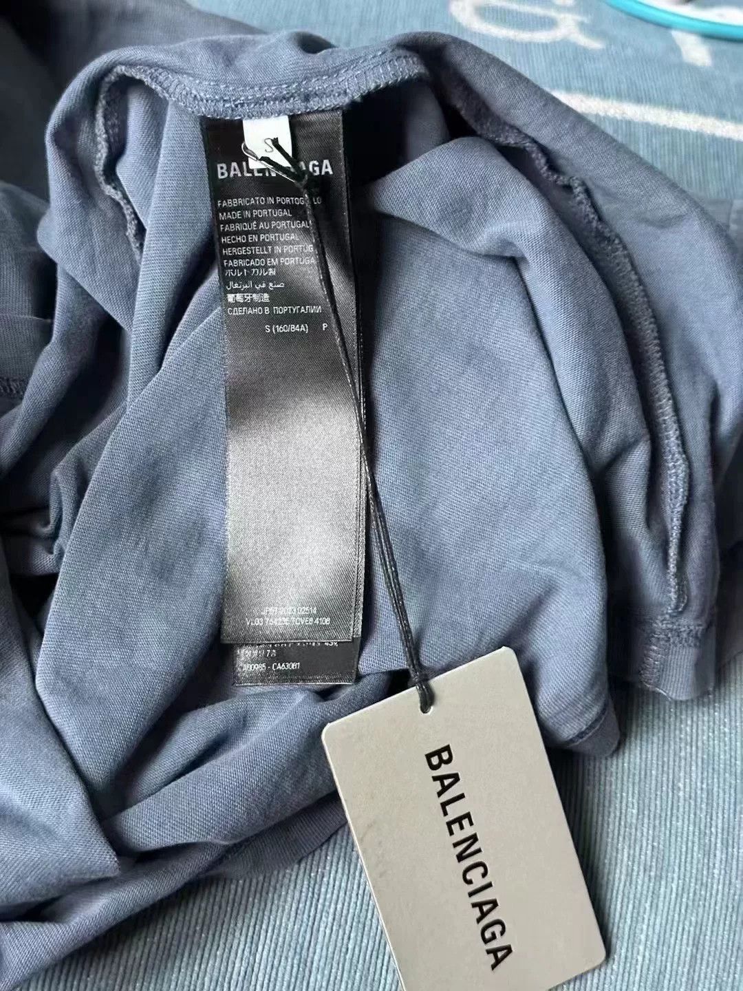 Balenciaga balenciaga washed destroy diamond short sleeve Size US S / EU 44-46 / 1 - 4 Thumbnail