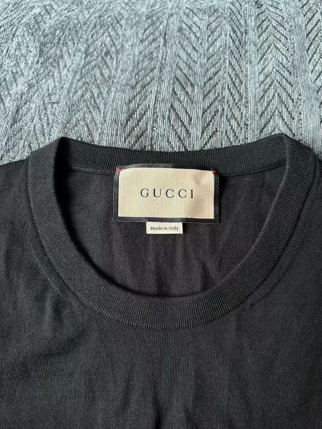 Gucci gucci black short sleeve knit sweater Size US L / EU 52-54 / 3 - 3 Thumbnail