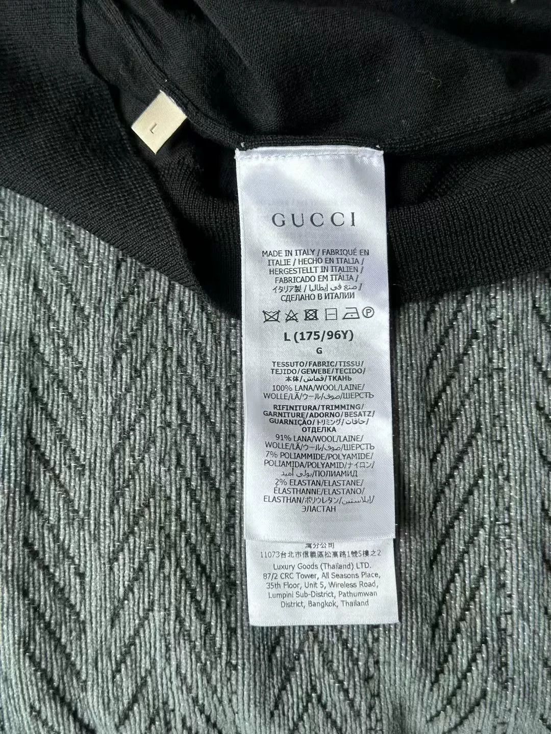 Gucci gucci black short sleeve knit sweater Size US L / EU 52-54 / 3 - 4 Thumbnail