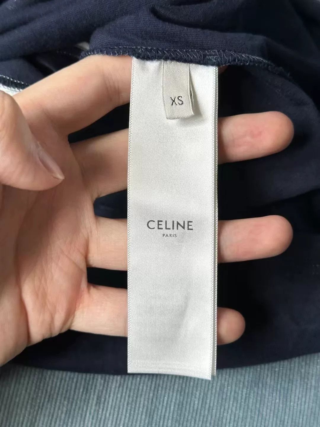 Celine celine blue and white short sleeve top Size XS / US 0-2 / IT 36-38 - 3 Thumbnail