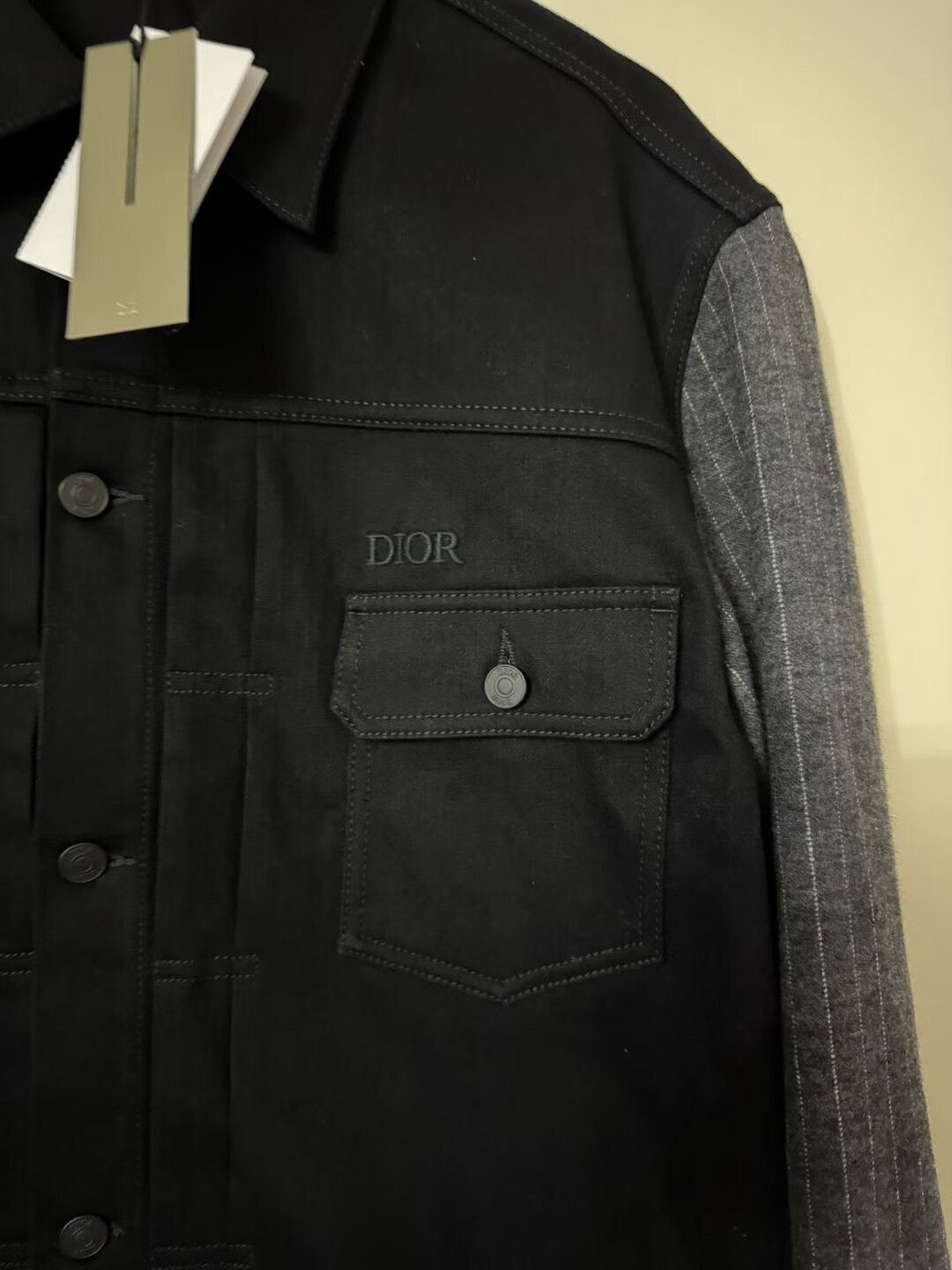 Dior Dior Wool Denim Jacket with Embroidery Size US XXL / EU 58 / 5 - 2 Thumbnail