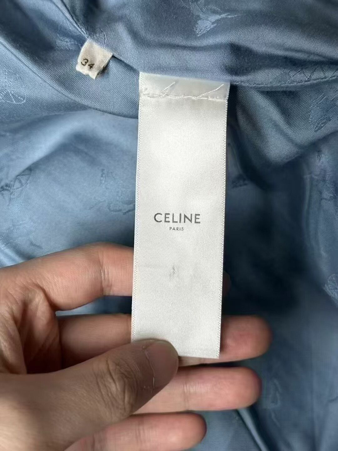 Celine celine blue double-breasted wool coat Size S / US 4 / IT 40 - 6 Thumbnail