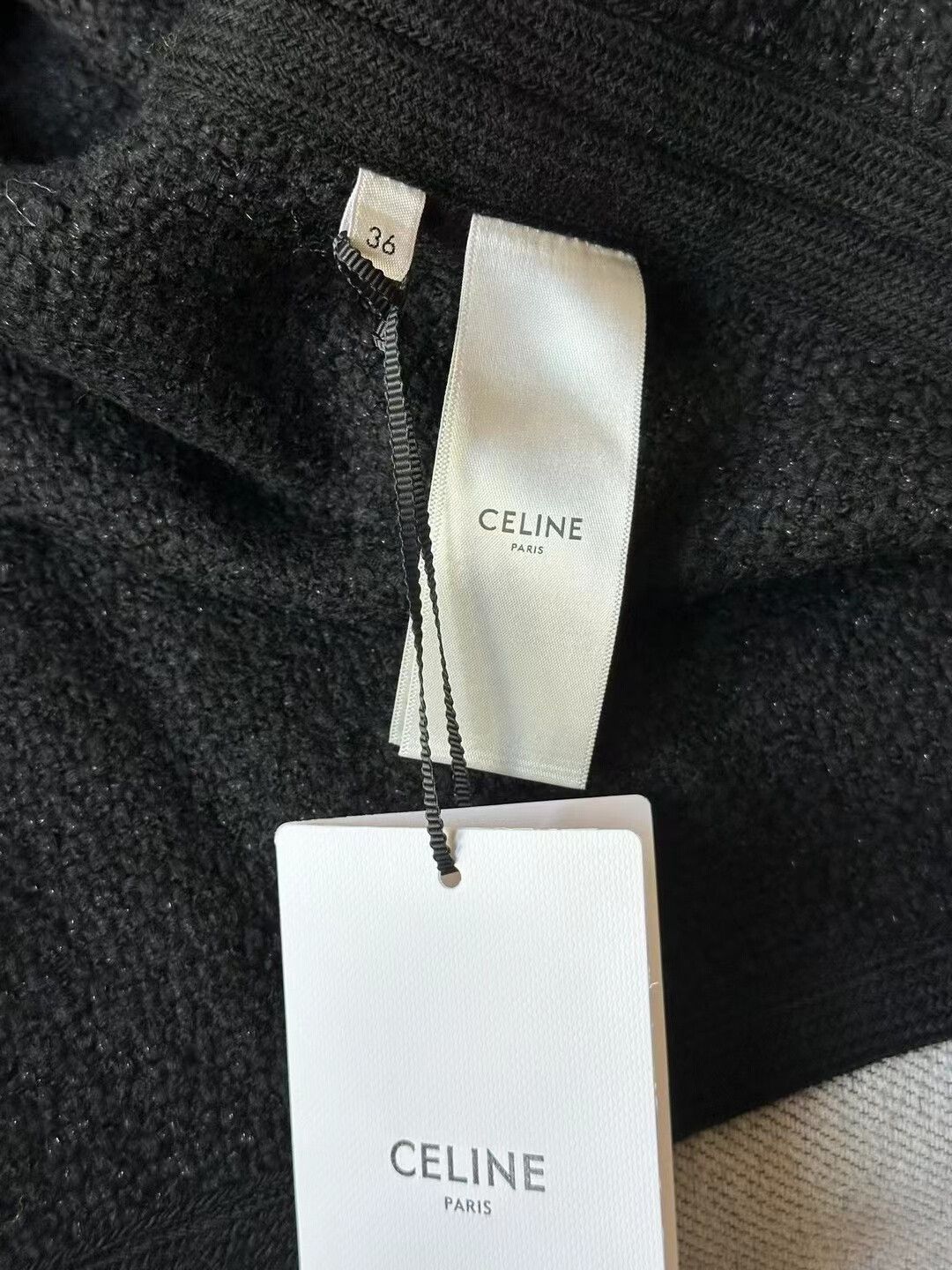 Celine celine black hooded coat Size S / US 4 / IT 40 - 4 Thumbnail
