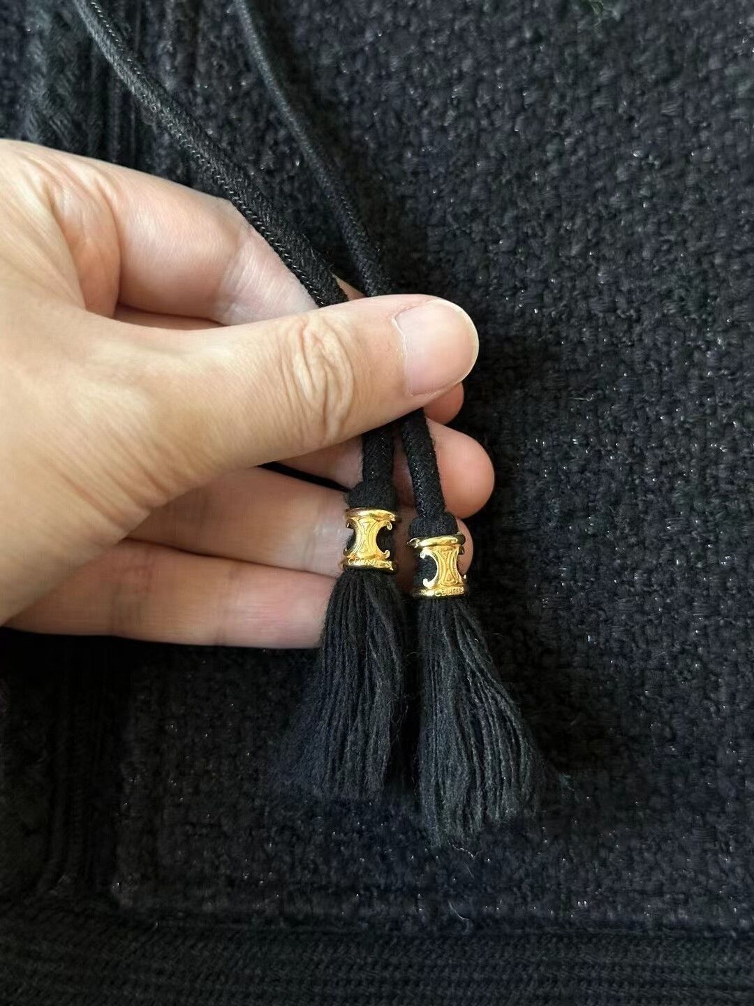 Celine celine black hooded coat Size S / US 4 / IT 40 - 5 Thumbnail