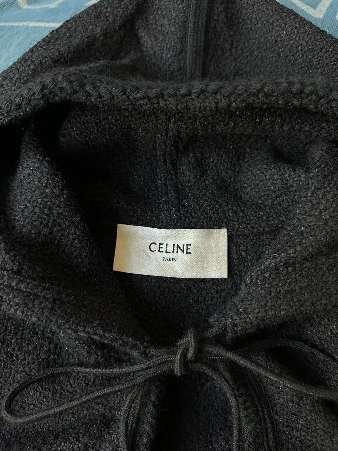 Celine celine black hooded coat Size S / US 4 / IT 40 - 3 Thumbnail