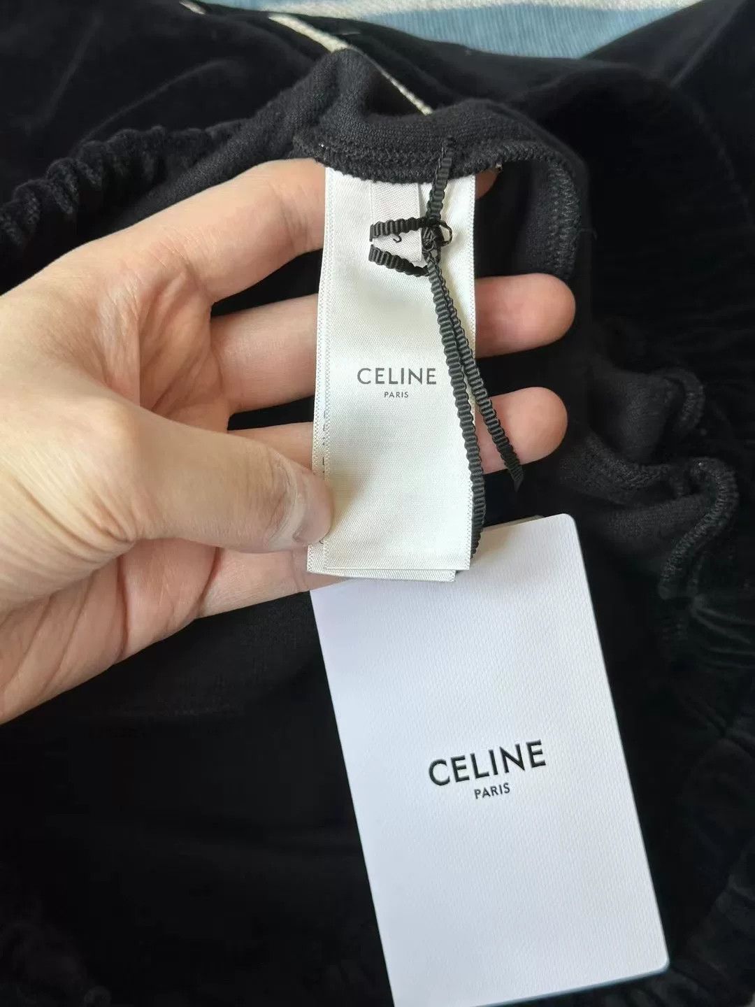 Celine celine black velvet zip-up jacket Size S / US 4 / IT 40 - 4 Thumbnail
