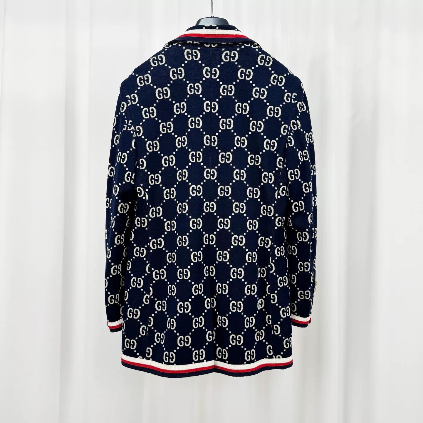 Gucci gucci monogram print blazer with red accents Size US S / EU 44-46 / 1 - 2 Thumbnail