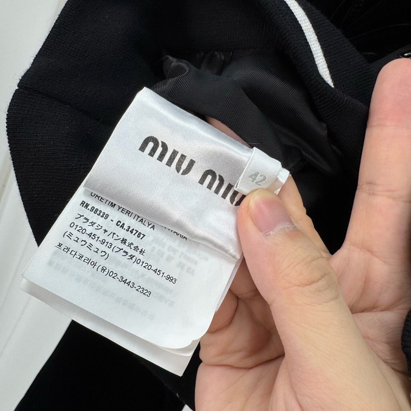 Miu Miu Miu Miu Black Velvet Embroidered Zip Jacket Size L / US 10 / IT 46 - 6 Thumbnail