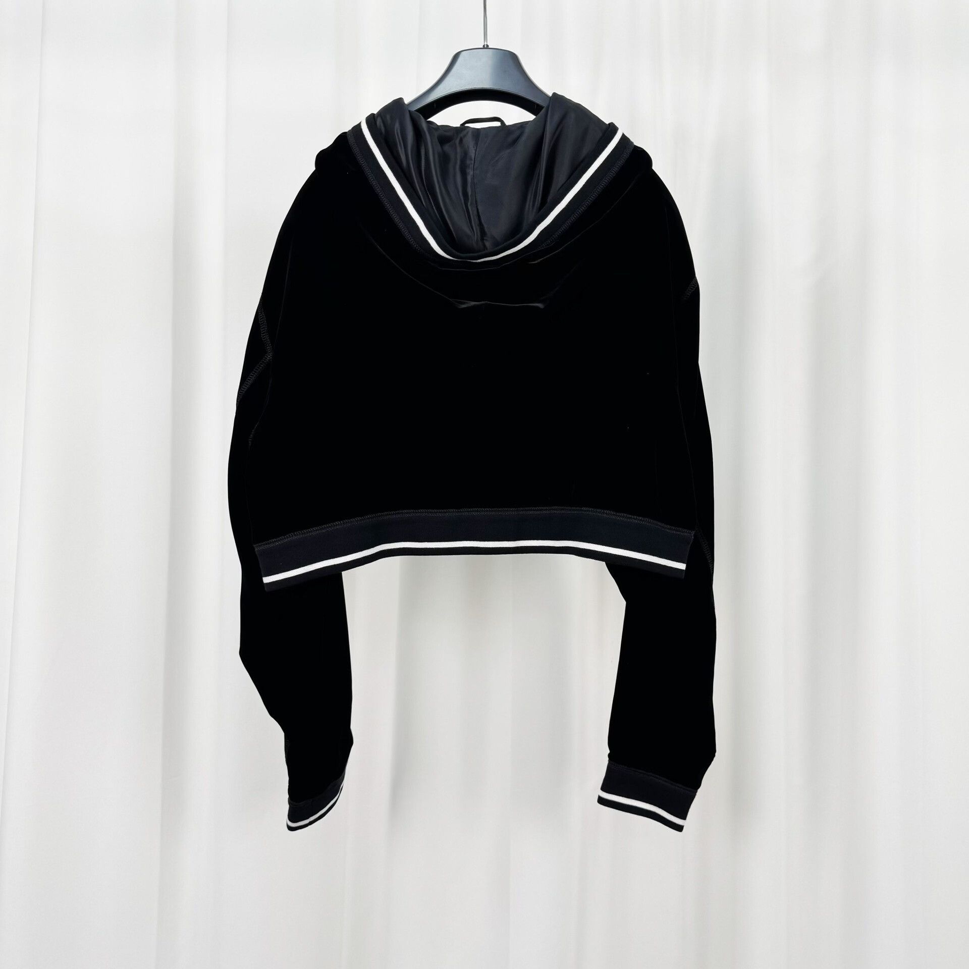 Miu Miu Miu Miu Black Velvet Embroidered Zip Jacket Size L / US 10 / IT 46 - 3 Thumbnail