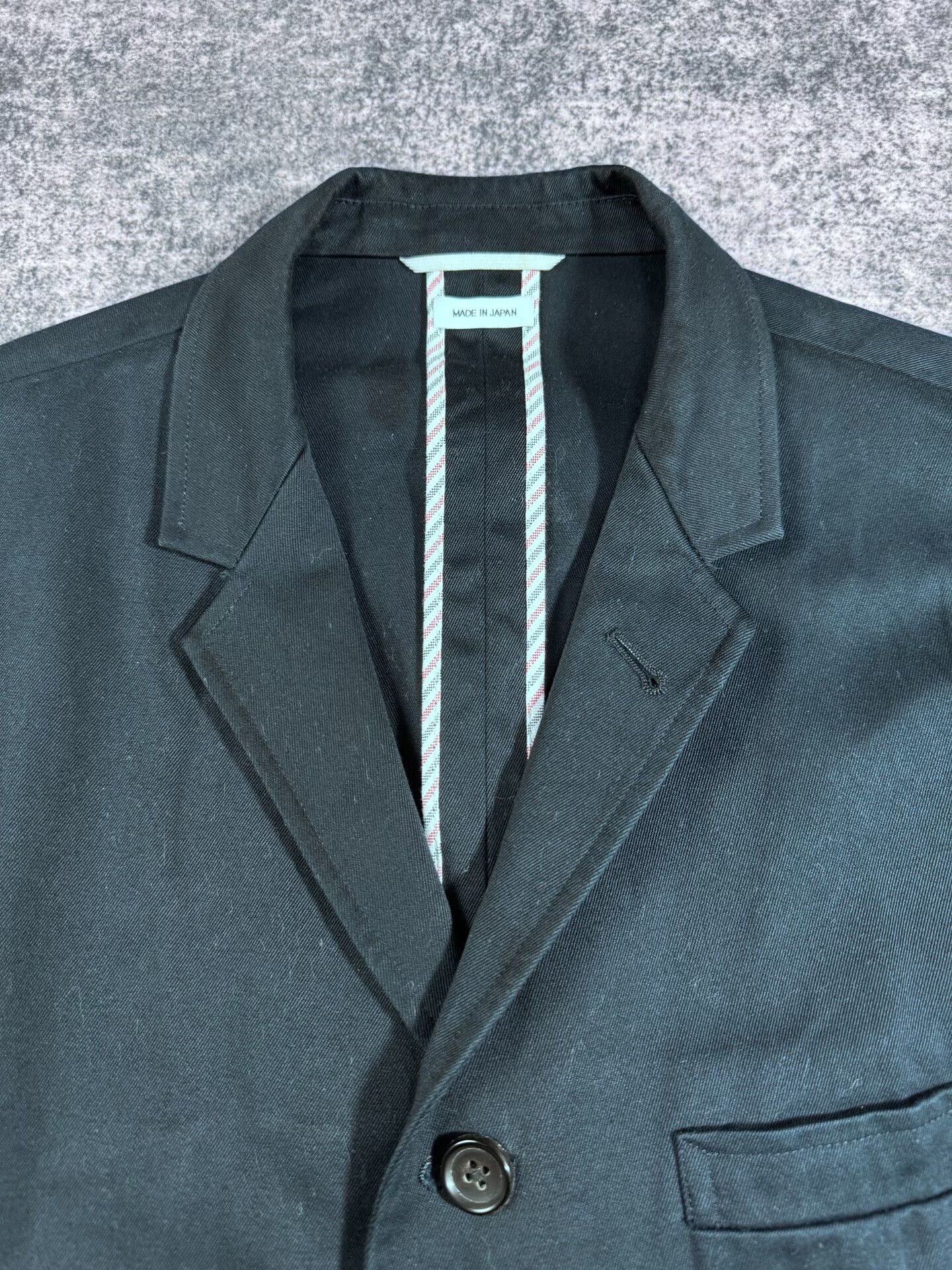 Thom Browne Thom Browne Navy Blazer with Stripe Detail Size US M / EU 48-50 / 2 - 5 Thumbnail