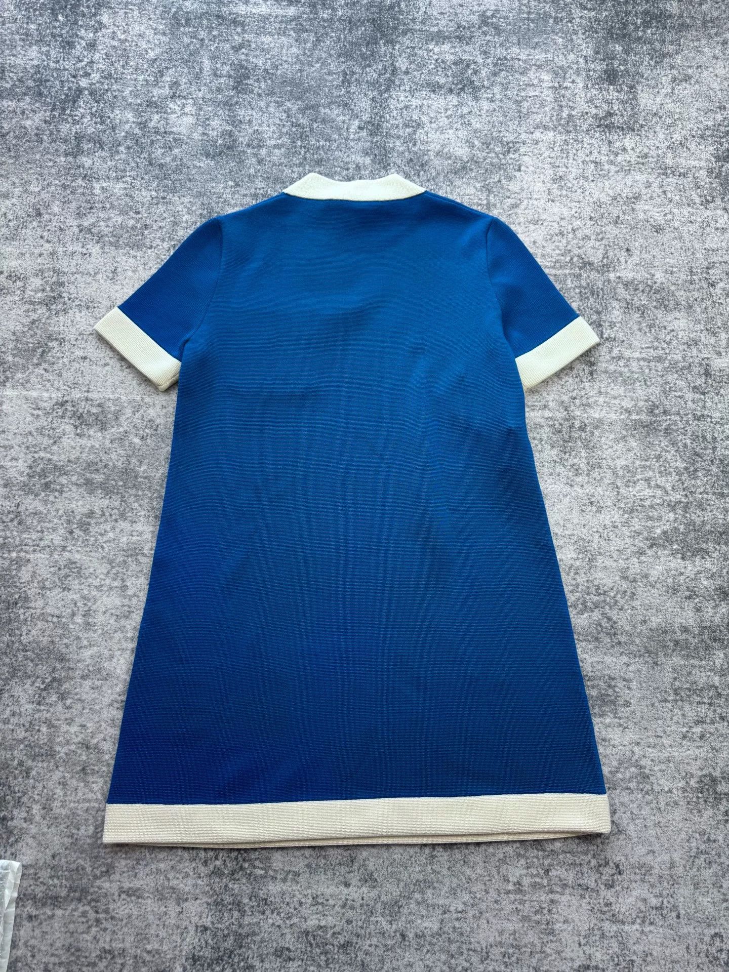 Gucci gucci blue and white knitted short dress Size S / US 4 / IT 40 - 2 Thumbnail