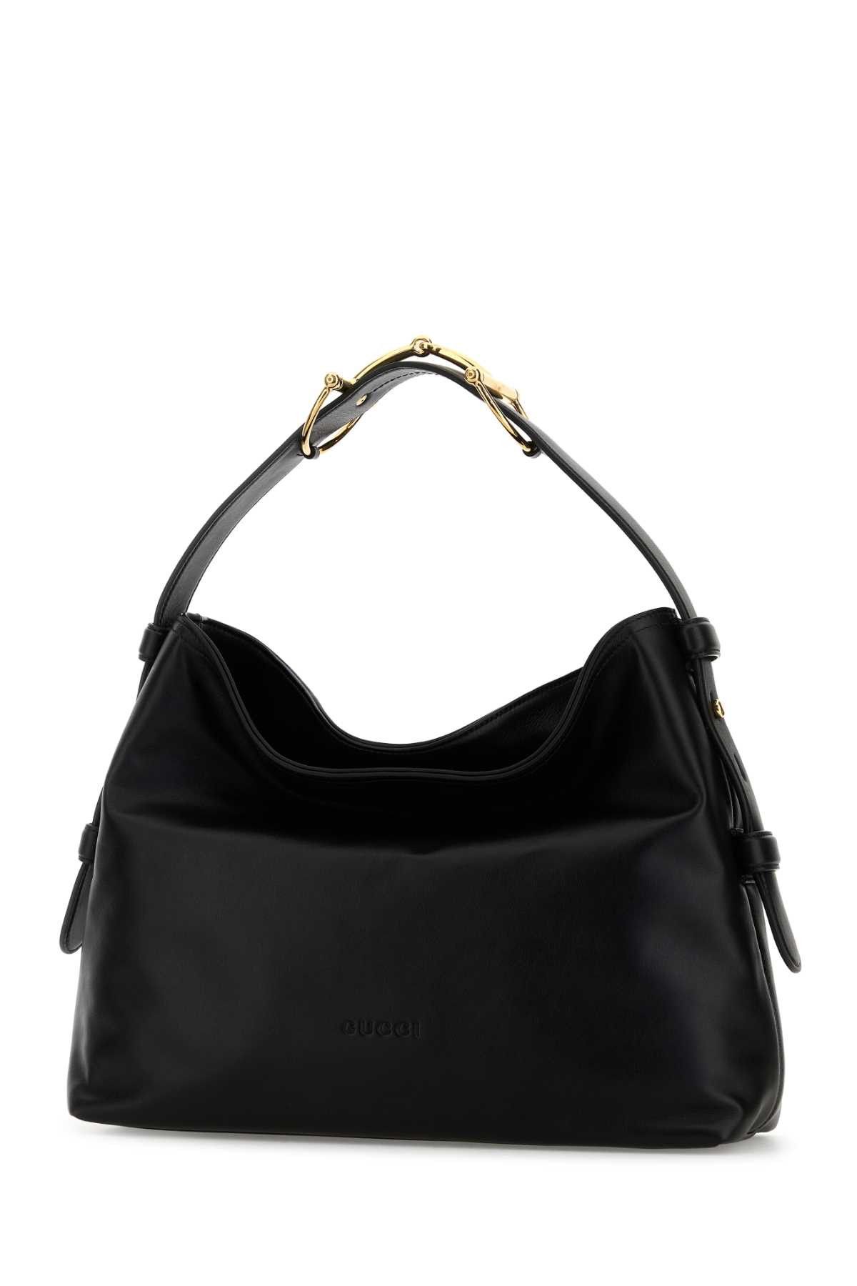 Black Leather Medium Gucci Beatrix Shopping Bag