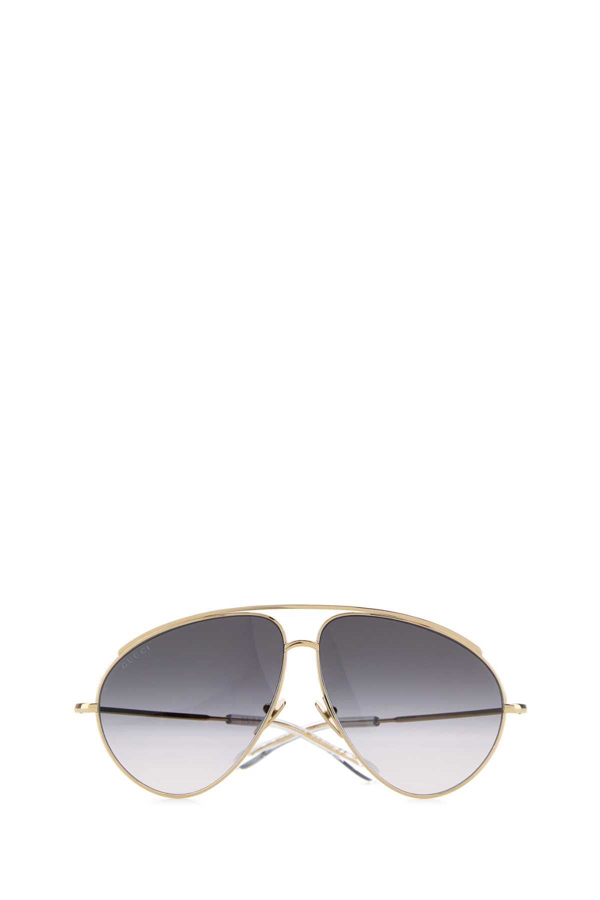 Gucci Gold Metal Sunglasses Size ONE SIZE - 2 Thumbnail