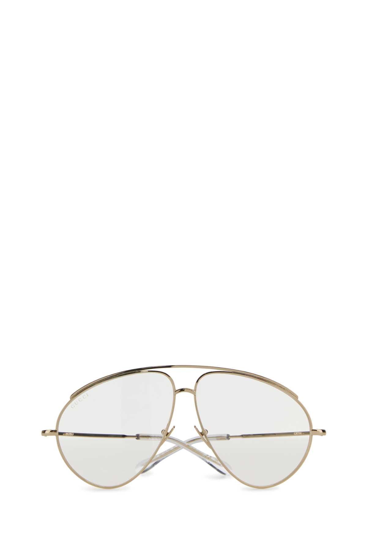 Gucci Gold Metal Glasses Size ONE SIZE - 2 Thumbnail
