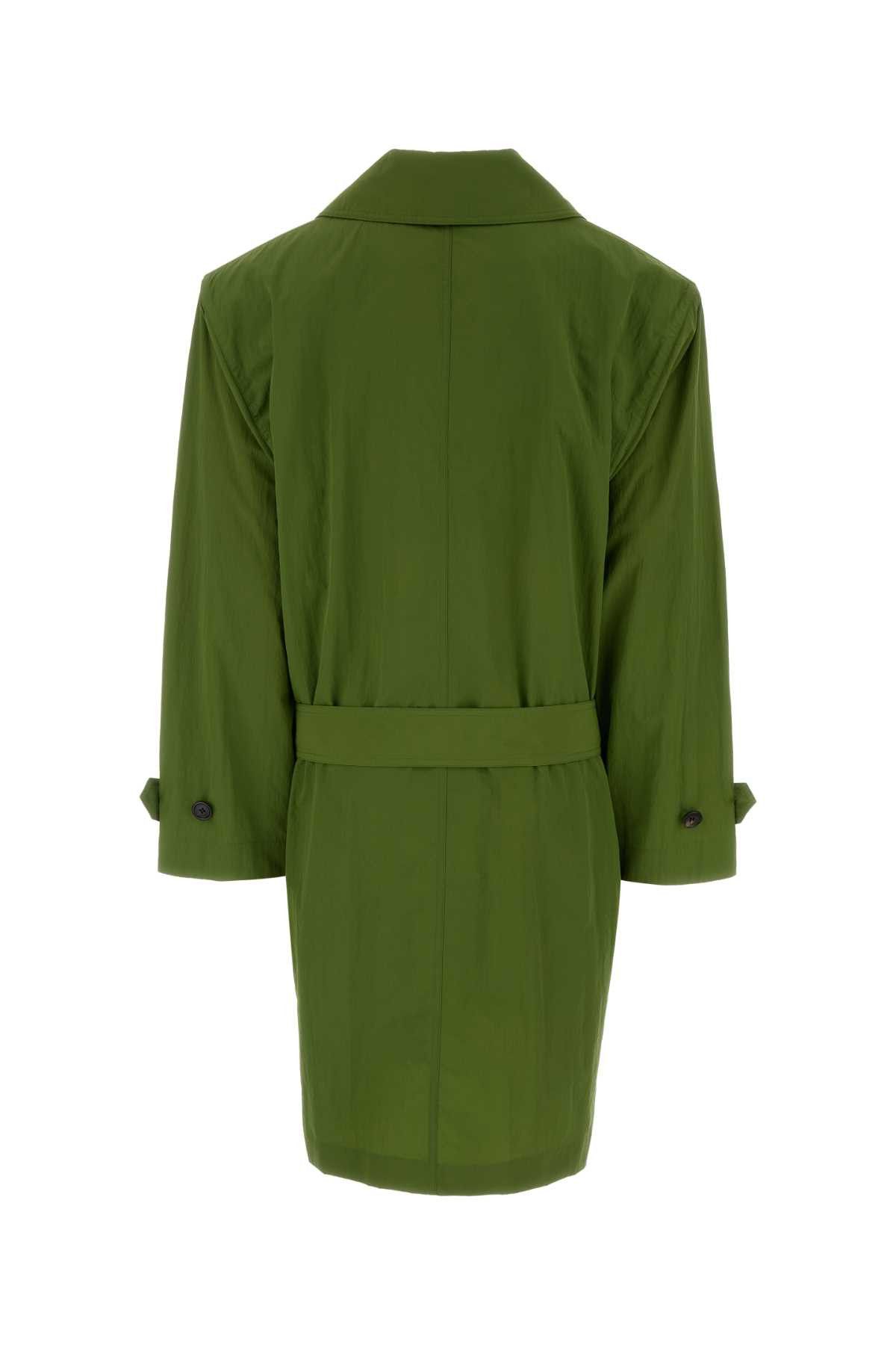 Saint Laurent Paris Green Nylon Trench Coat Size M / US 6-8 / IT 42-44 - 2 Thumbnail