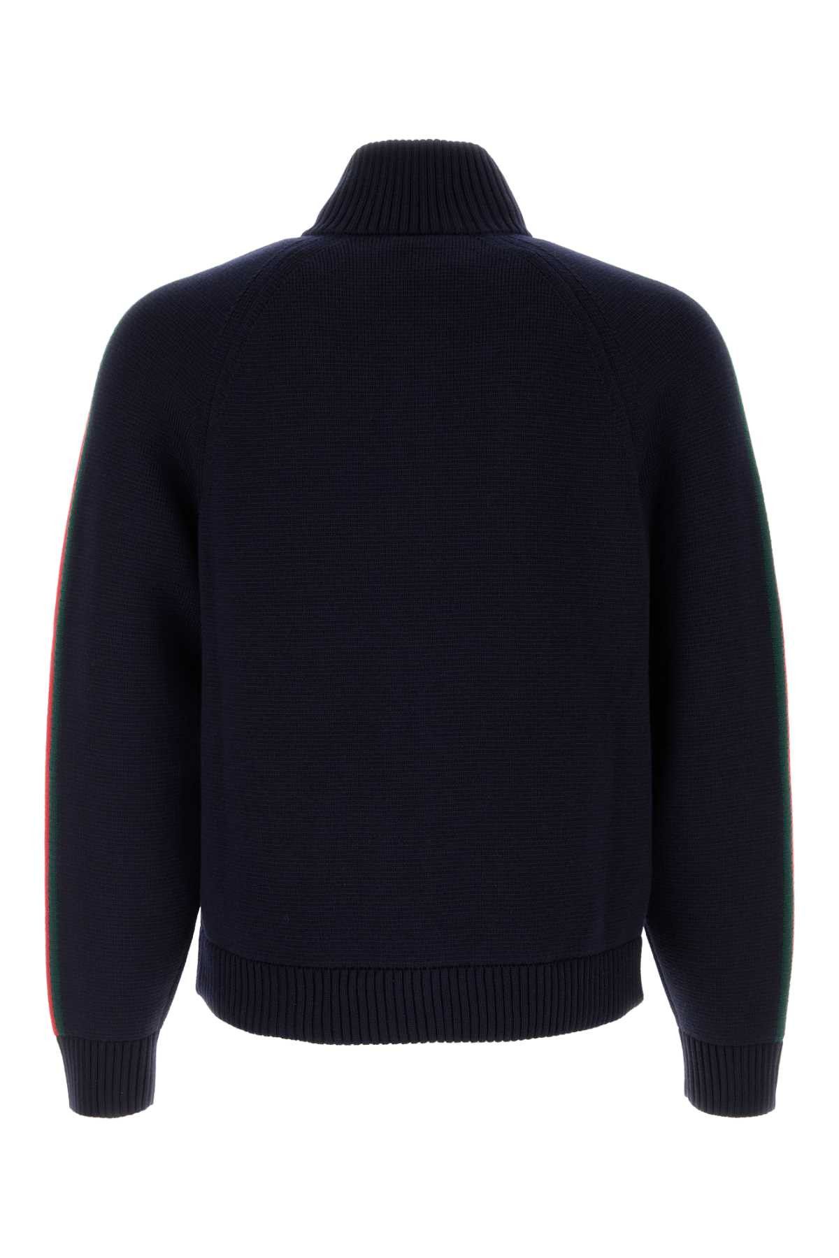 Gucci Dark Blue Wool Cardigan Size US S / EU 44-46 / 1 - 2 Thumbnail