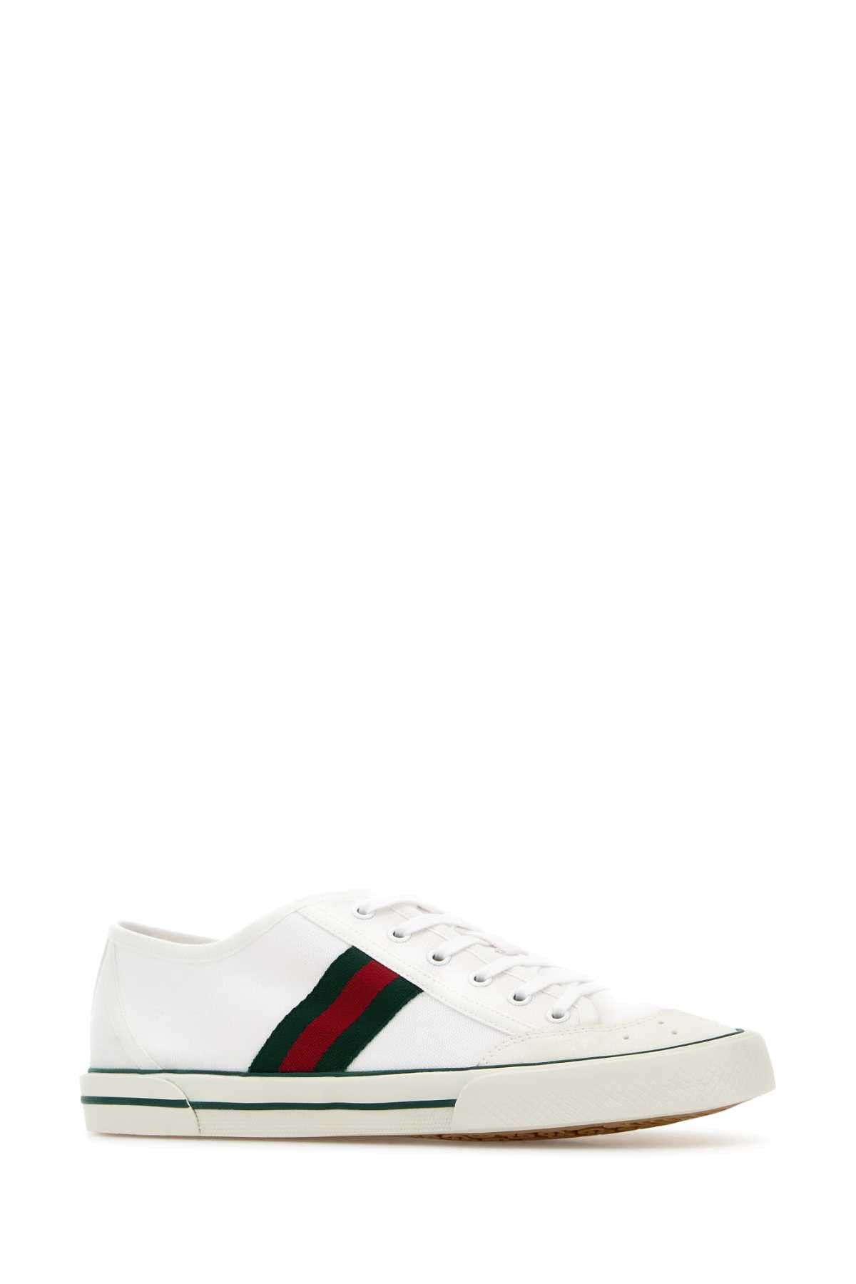 Gucci White Fabric Gucci Tennis 1977 Sneakers Size US 9 / EU 42 - 2 Thumbnail