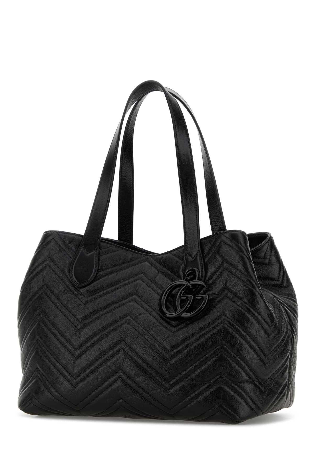 Gucci Black Leather Shopping Bag Size ONE SIZE - 2 Thumbnail
