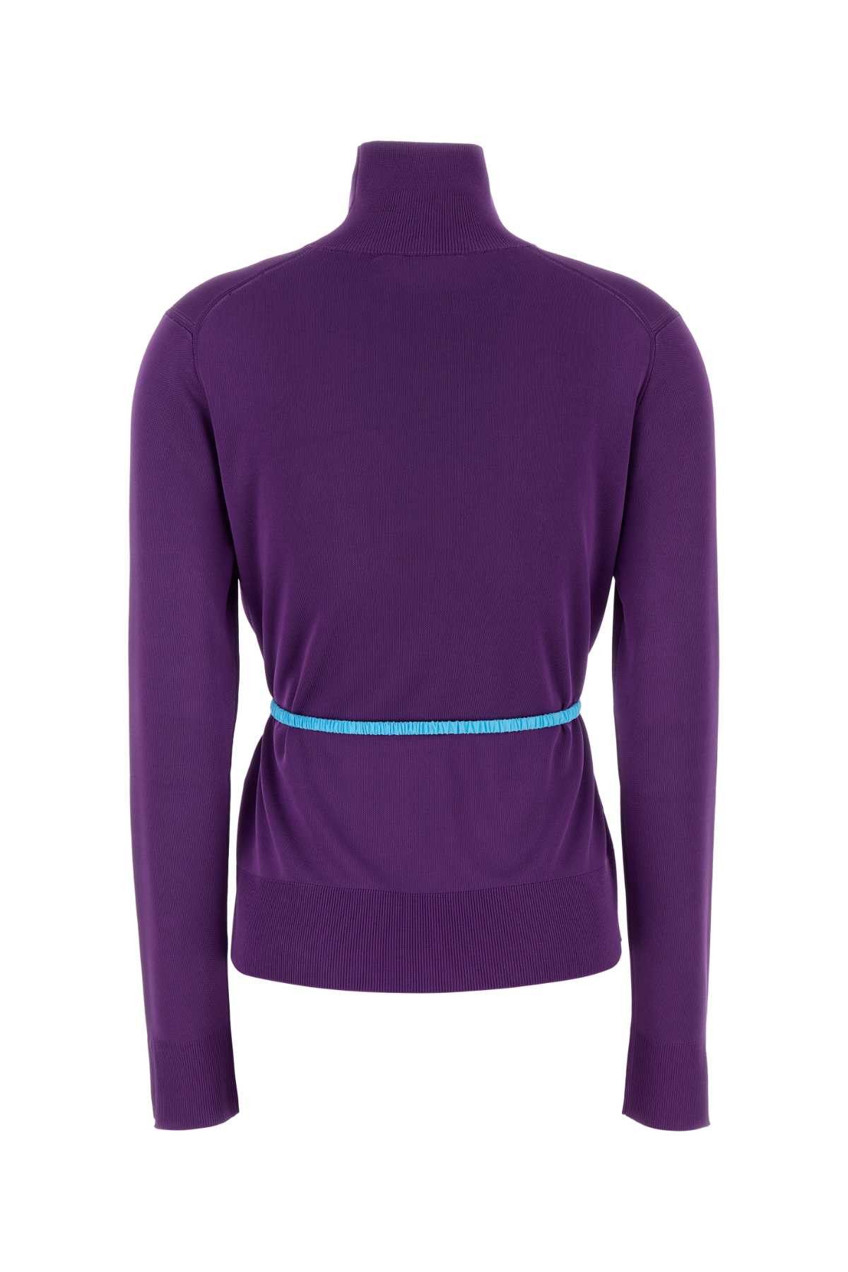 Gucci Purple Crepe Sweater Size M / US 6-8 / IT 42-44 - 2 Thumbnail