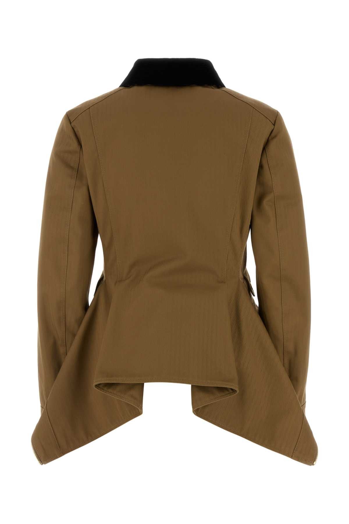 Alexander McQueen Mud Cotton Jacket Size S / US 4 / IT 40 - 2 Thumbnail