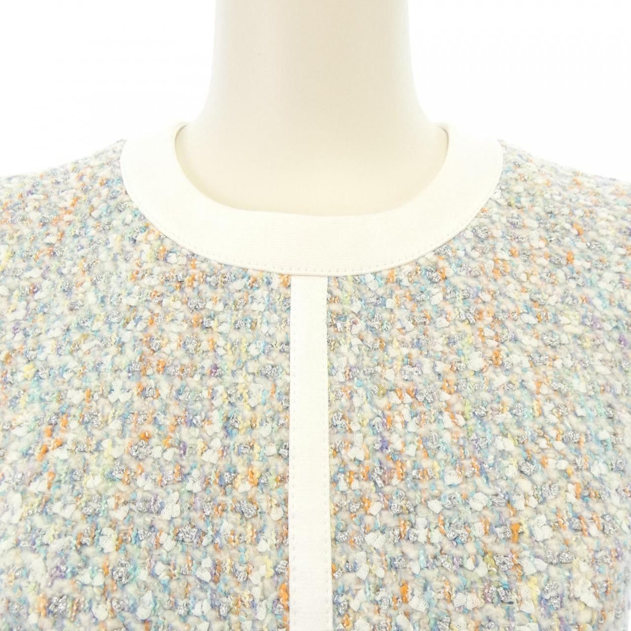 Louis Vuitton Louis Vuitton Louis Vuitton Stardust Lurex Tweed Dress Cotton Dresses FNDR64P24 DUTY FREE for USA Size ONE SIZE - 5 Thumbnail