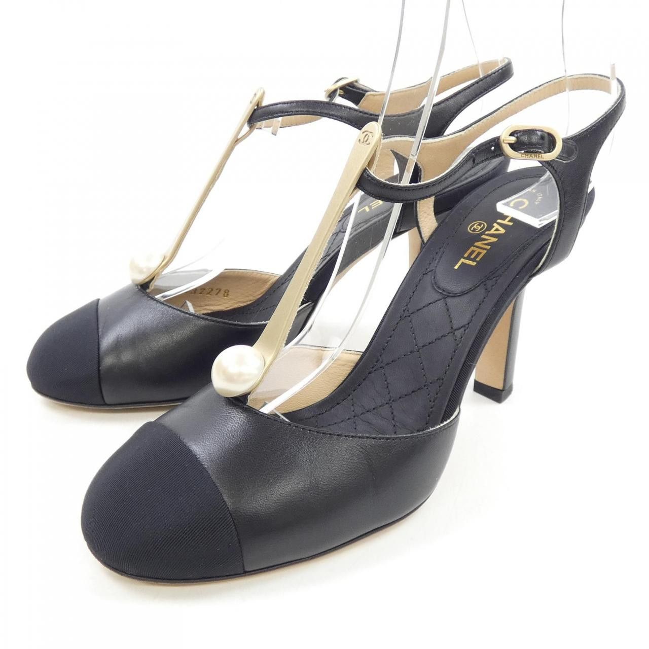 Chanel Chanel Chanel G32278Y50473 Lambskin Pumps Leather Shoes G32278Y50473 DUTY FREE for USA Size ONE SIZE - 3 Thumbnail