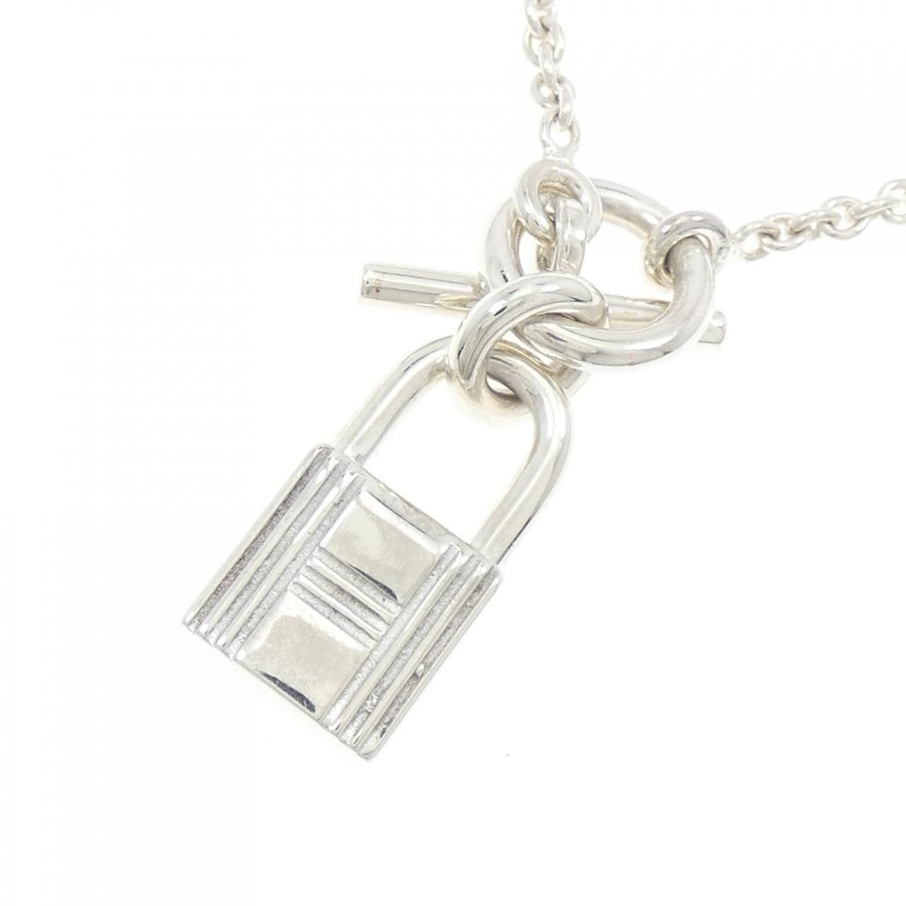 Hermes Hermes Hermès Amulette Cadena 925 Silver Necklace Metal Necklace DUTY FREE for USA Size ONE SIZE - 4 Thumbnail