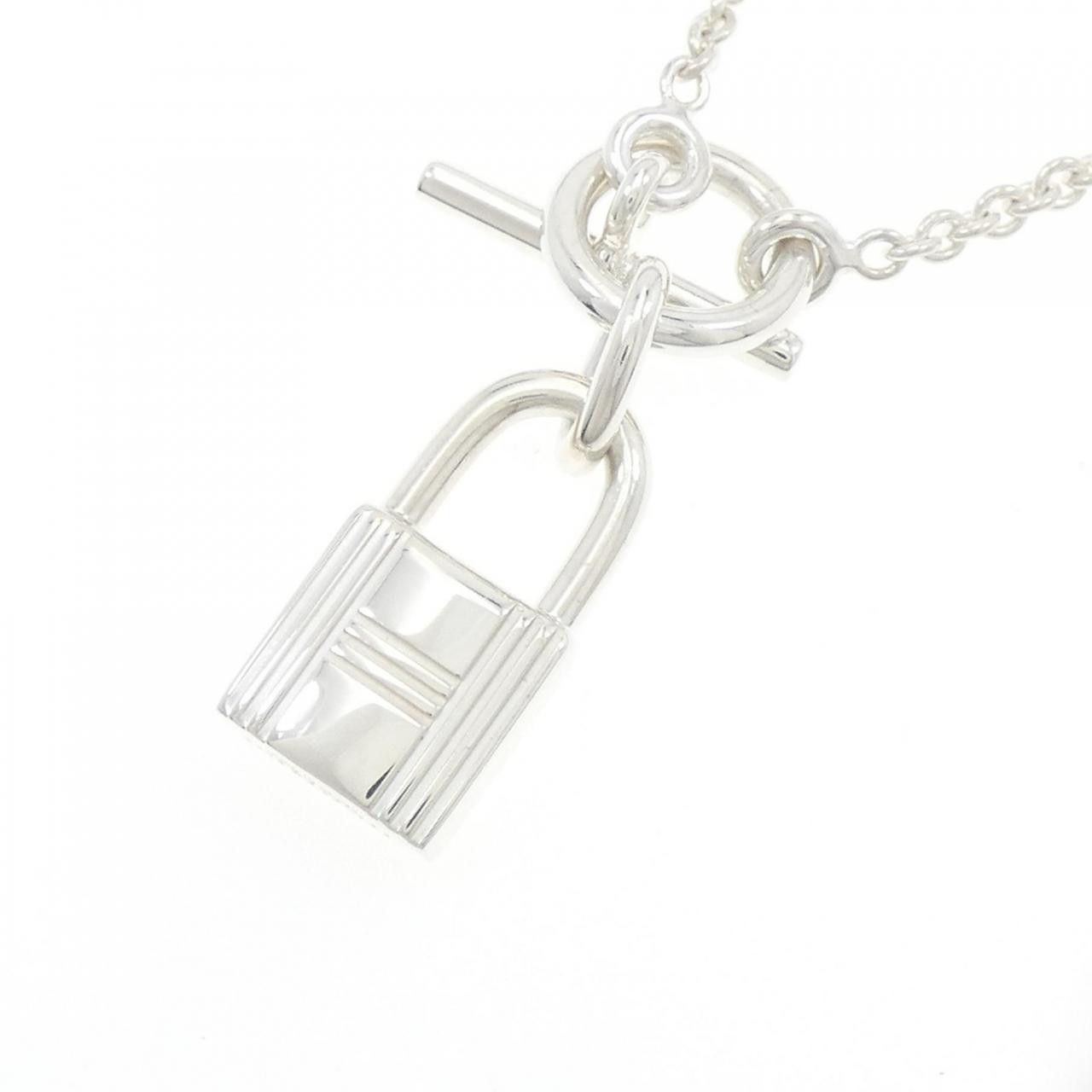 Hermes Hermes Hermès Amulette Cadena 925 Silver Necklace Metal Necklace DUTY FREE for USA Size ONE SIZE - 4 Thumbnail