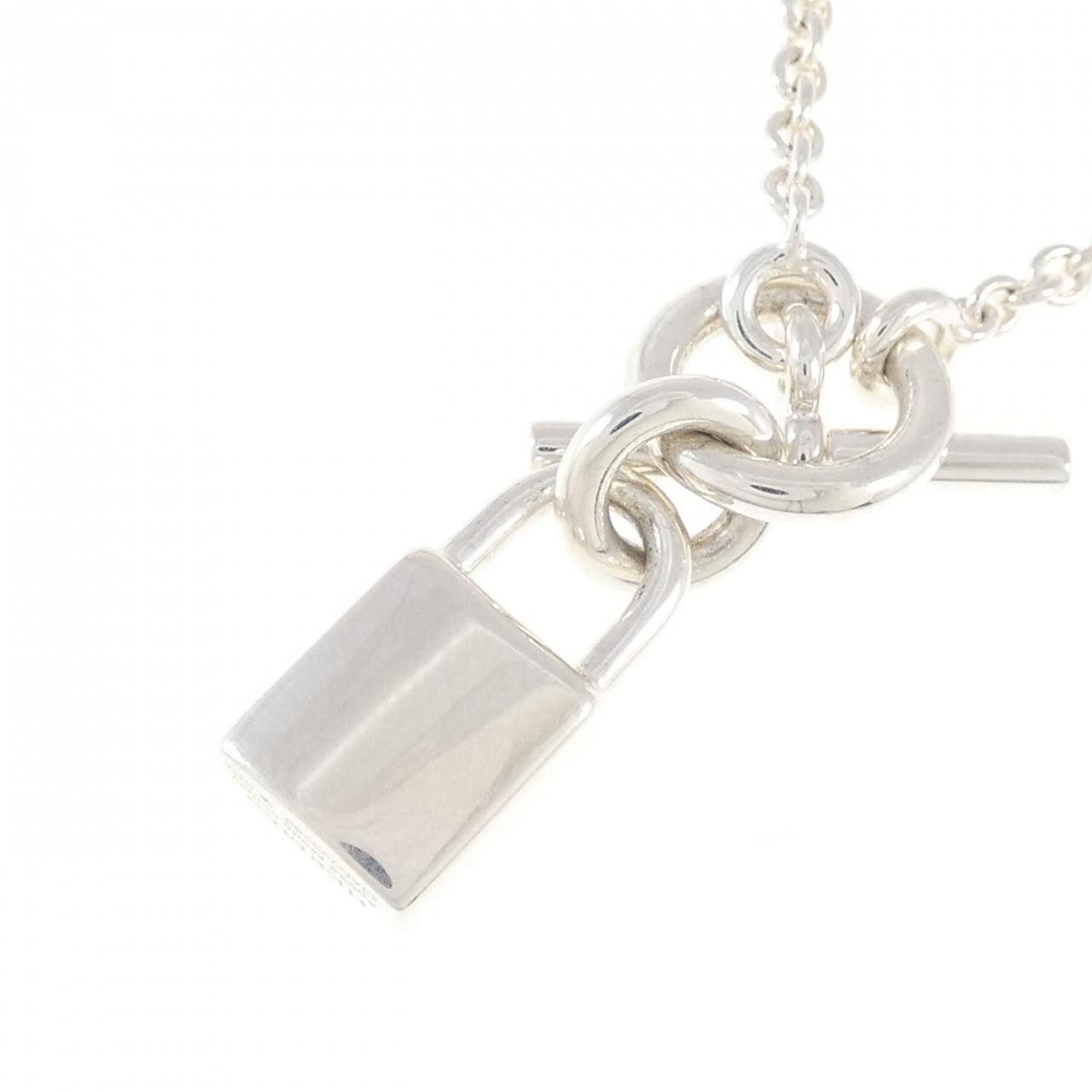 Hermes Hermes Hermès Amulette Cadena 925 Silver Necklace Metal Necklace DUTY FREE for USA Size ONE SIZE - 4 Thumbnail