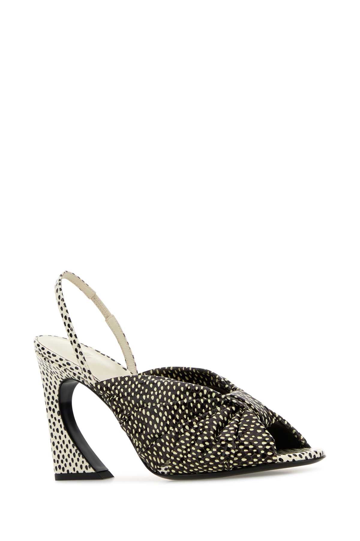 Fendi Printed Leather Fendi Arco Sandals Size US 6 / IT 36 - 2 Thumbnail