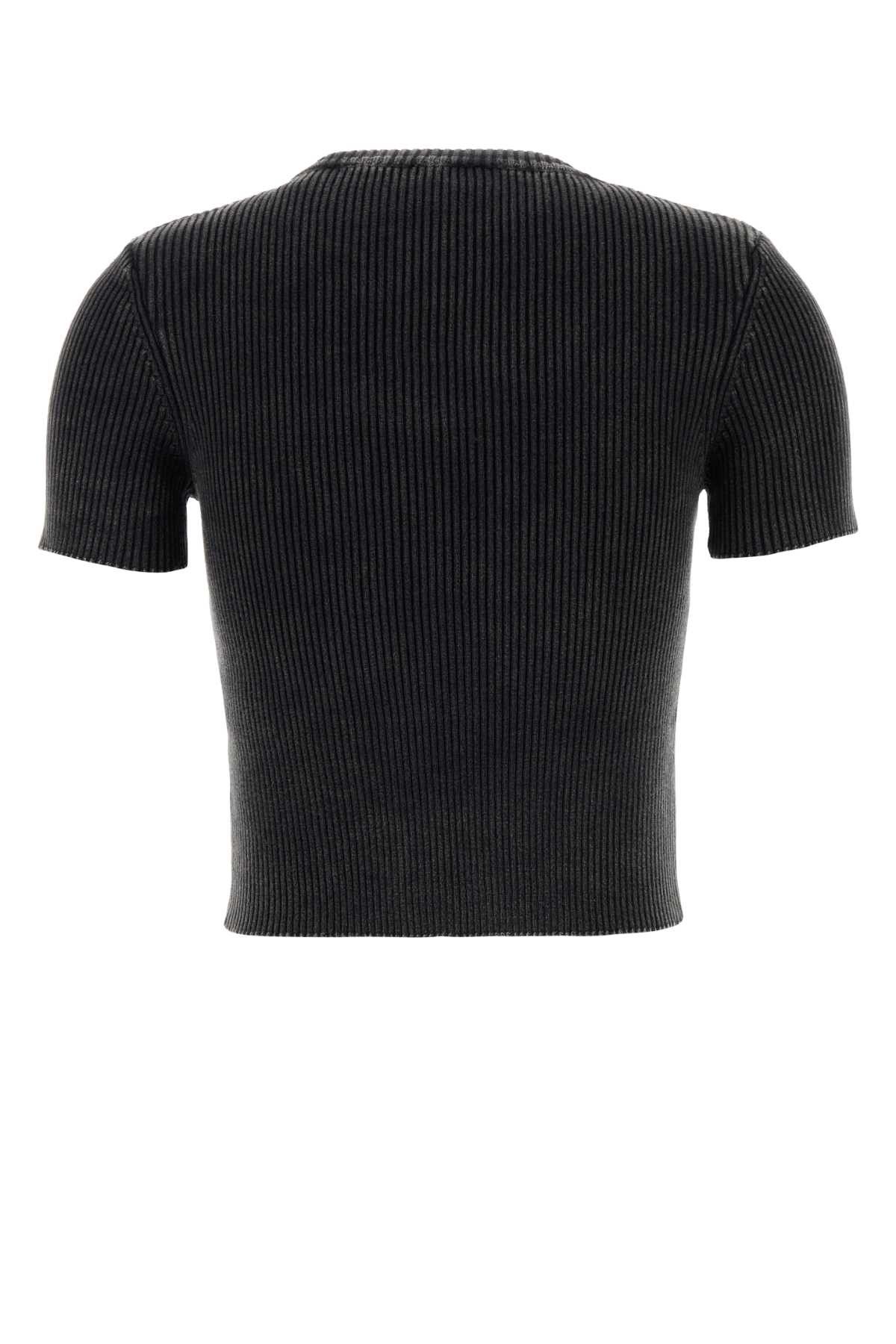 Diesel Slate Cotton M-Anchor T-Shirt Size XS / US 0-2 / IT 36-38 - 2 Thumbnail