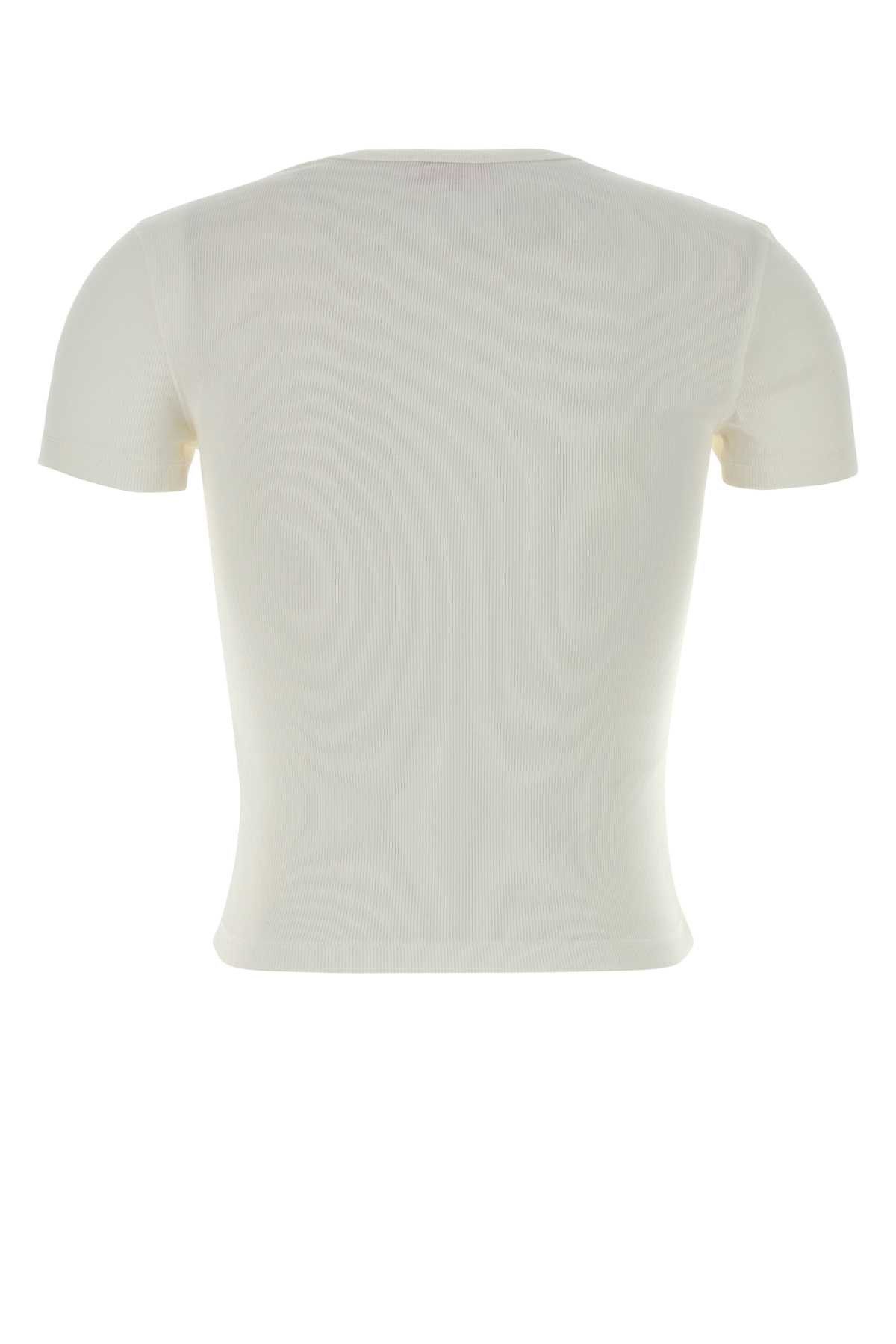 Diesel White Stretch Cotton T-Elle T-Shirt Size XS / US 0-2 / IT 36-38 - 2 Thumbnail