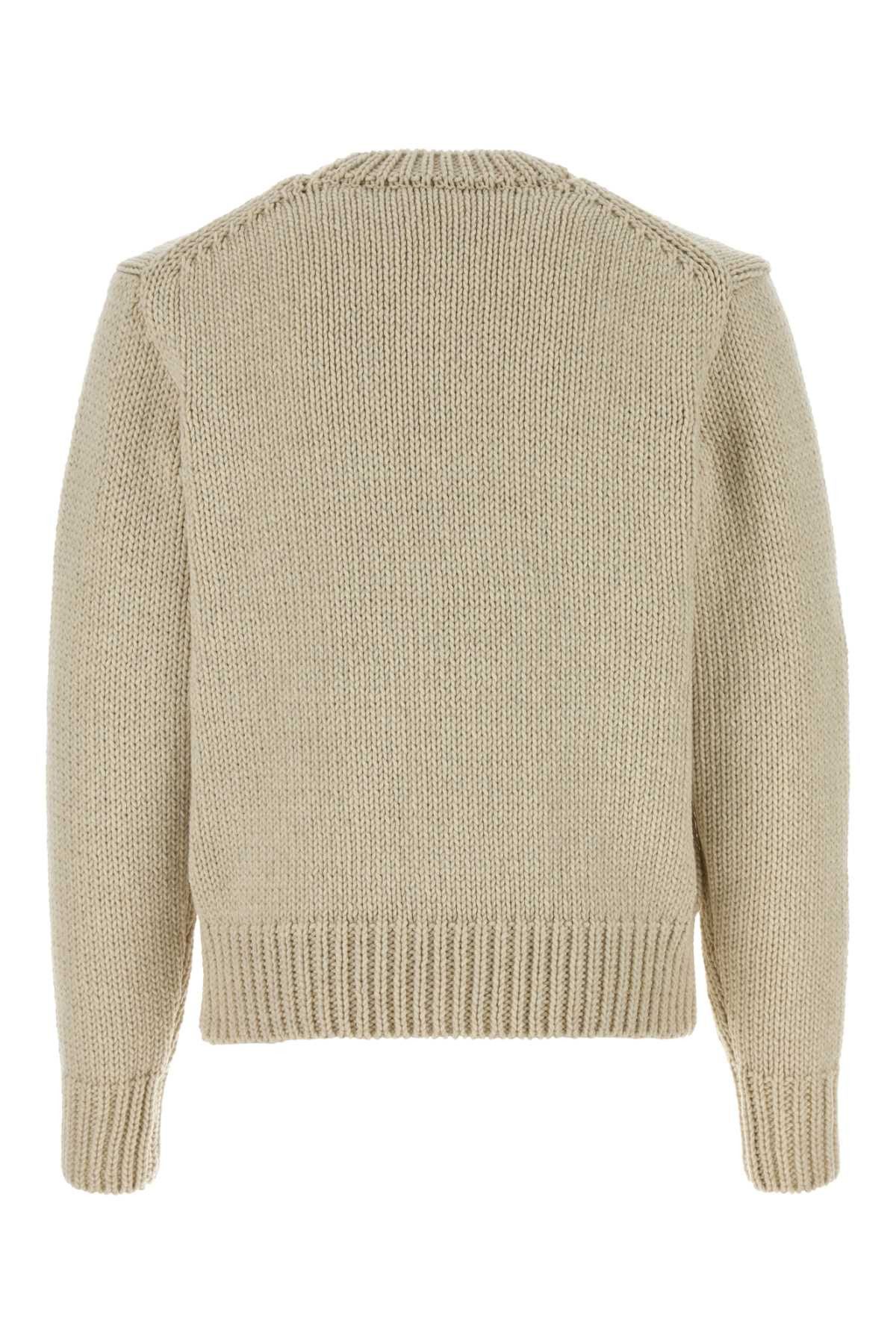 Auralee Sand Wool Blend Cardigan Size US XL / EU 56 / 4 - 2 Thumbnail