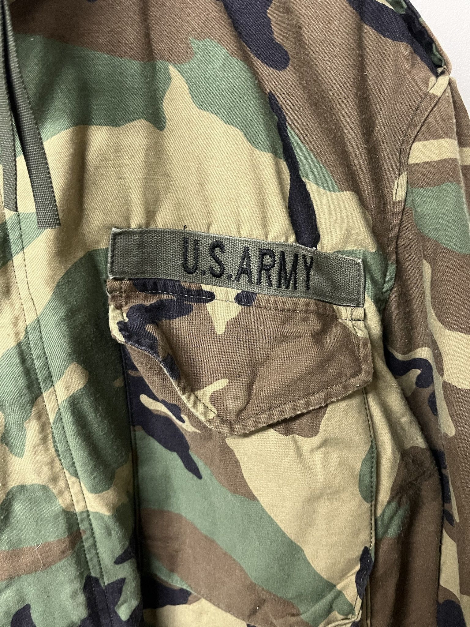 Carhartt Vintage 1990s M65 Army Jacket US Military BDU Woodland Camo Field Jacket Size M Size US M / EU 48-50 / 2 - 2 Thumbnail